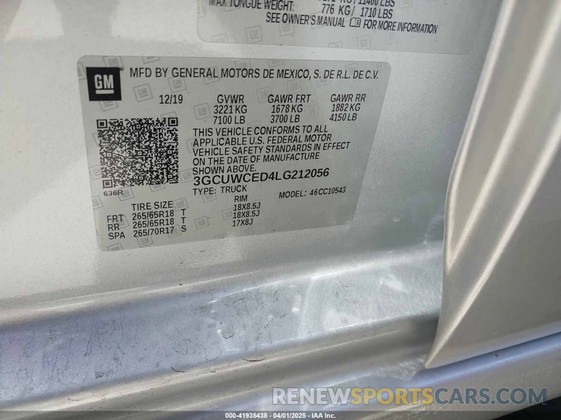9 fotografías del automóvil dañado 3GCUWCED4LG212056 CHEVROLET SILVERADO 1500 2020