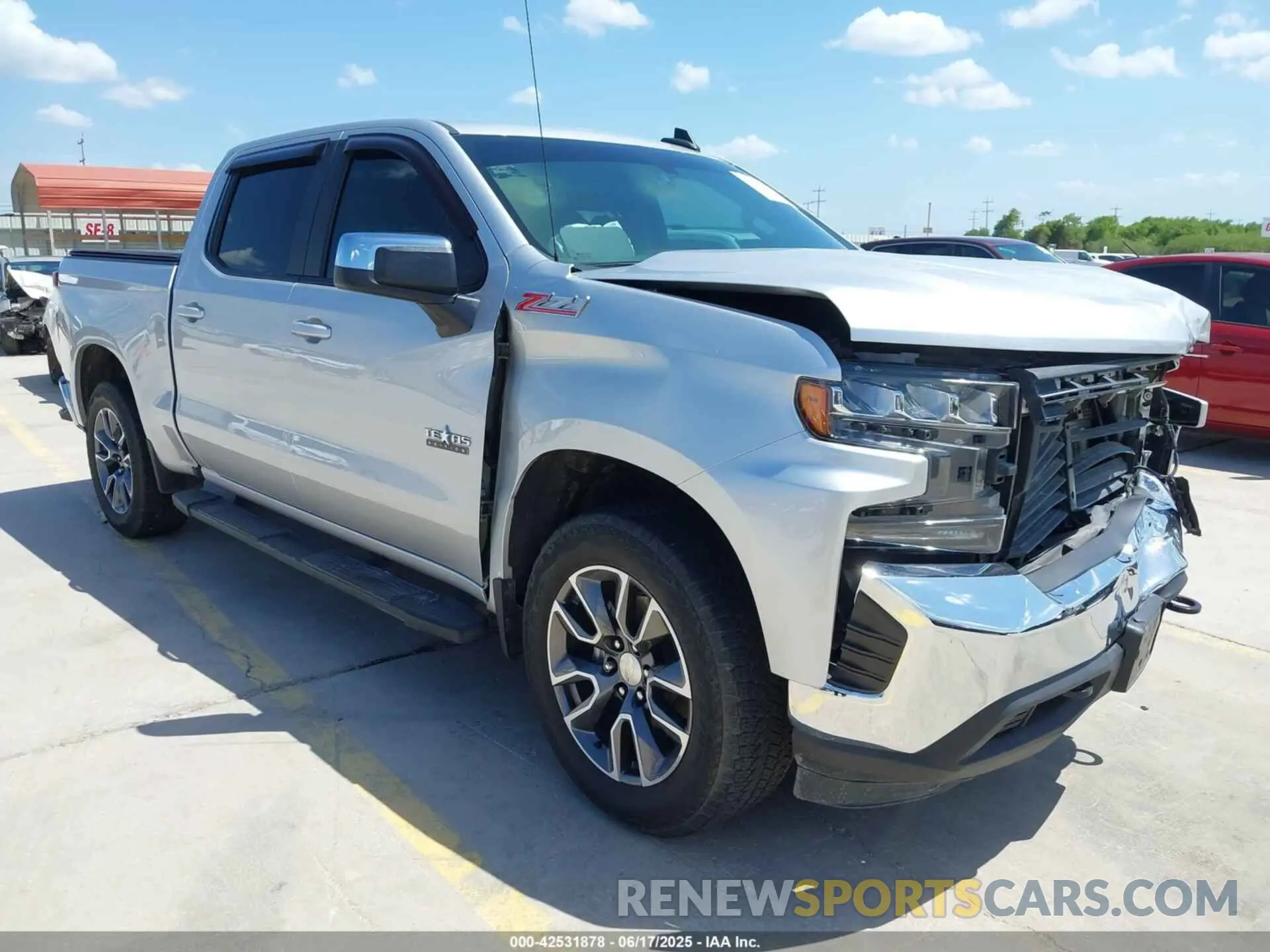 1 fotografías del automóvil dañado 3GCUYDED8LG167204 CHEVROLET SILVERADO 1500 2020