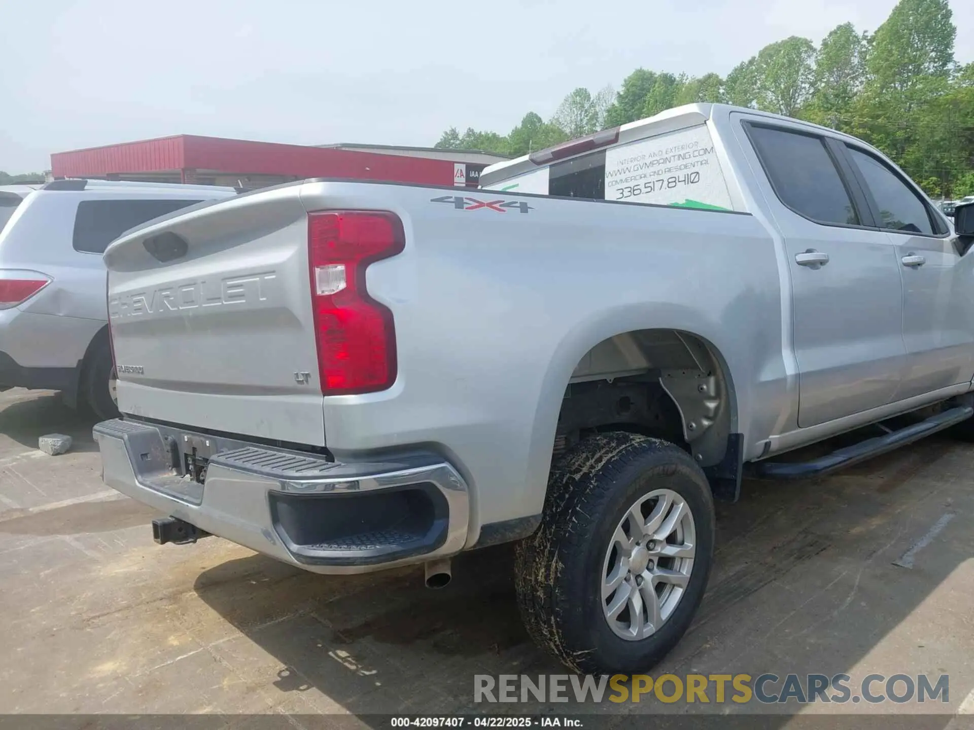 4 fotografías del automóvil dañado 3GCUYDED9LG427576 CHEVROLET SILVERADO 1500 2020