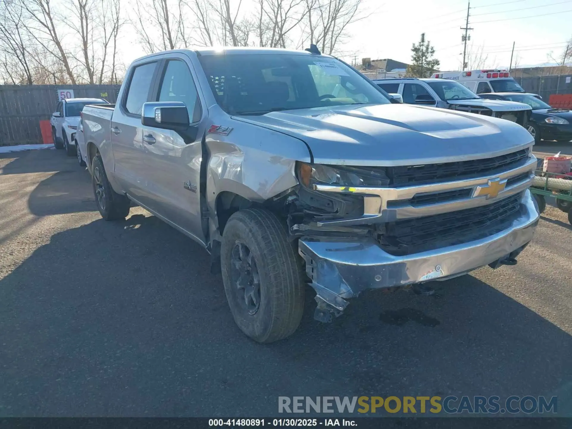 1 fotografías del automóvil dañado 3GCUYDEDXLG170332 CHEVROLET SILVERADO 1500 2020