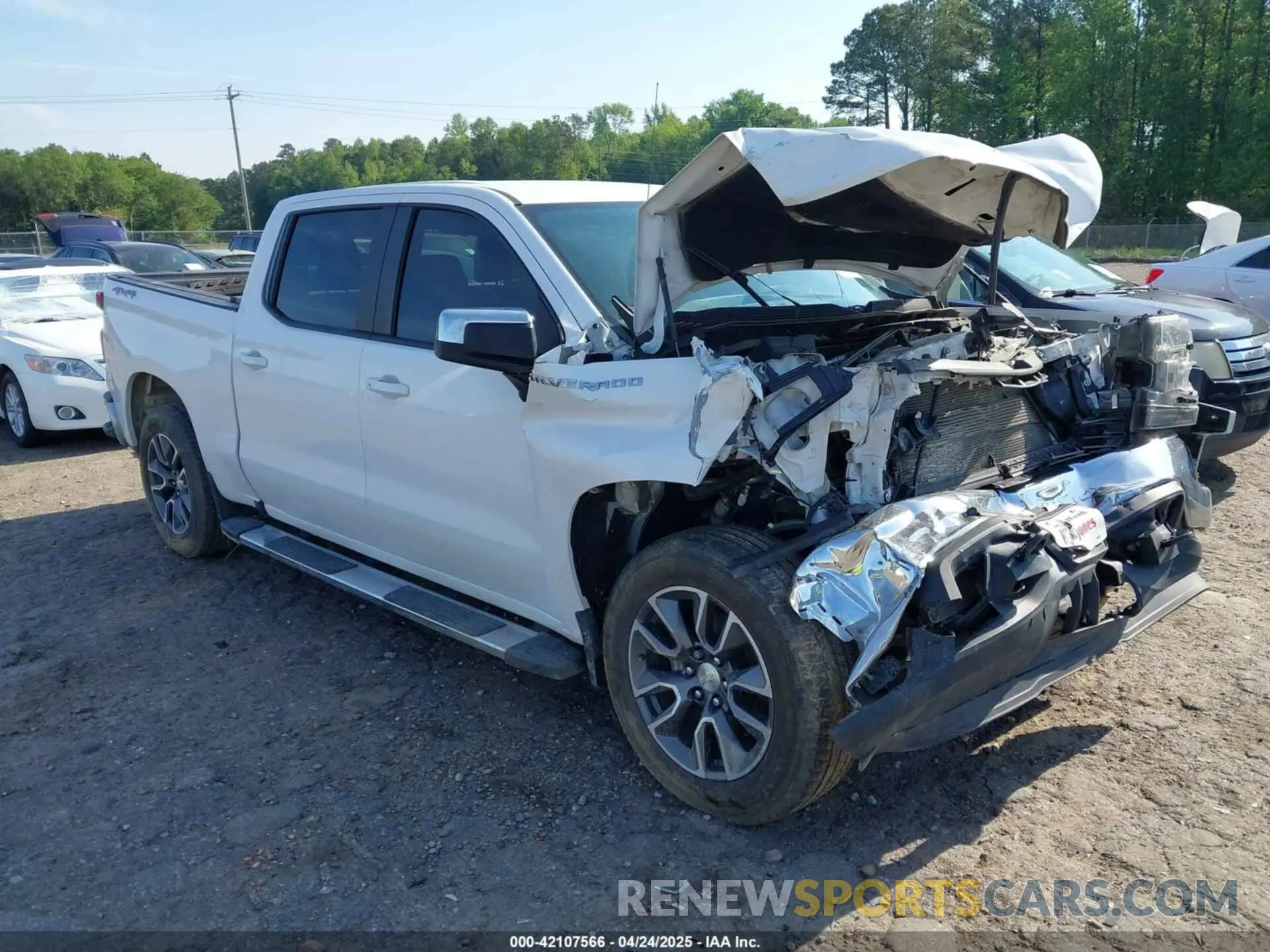 1 fotografías del automóvil dañado 3GCUYDET4LG203526 CHEVROLET SILVERADO 1500 2020