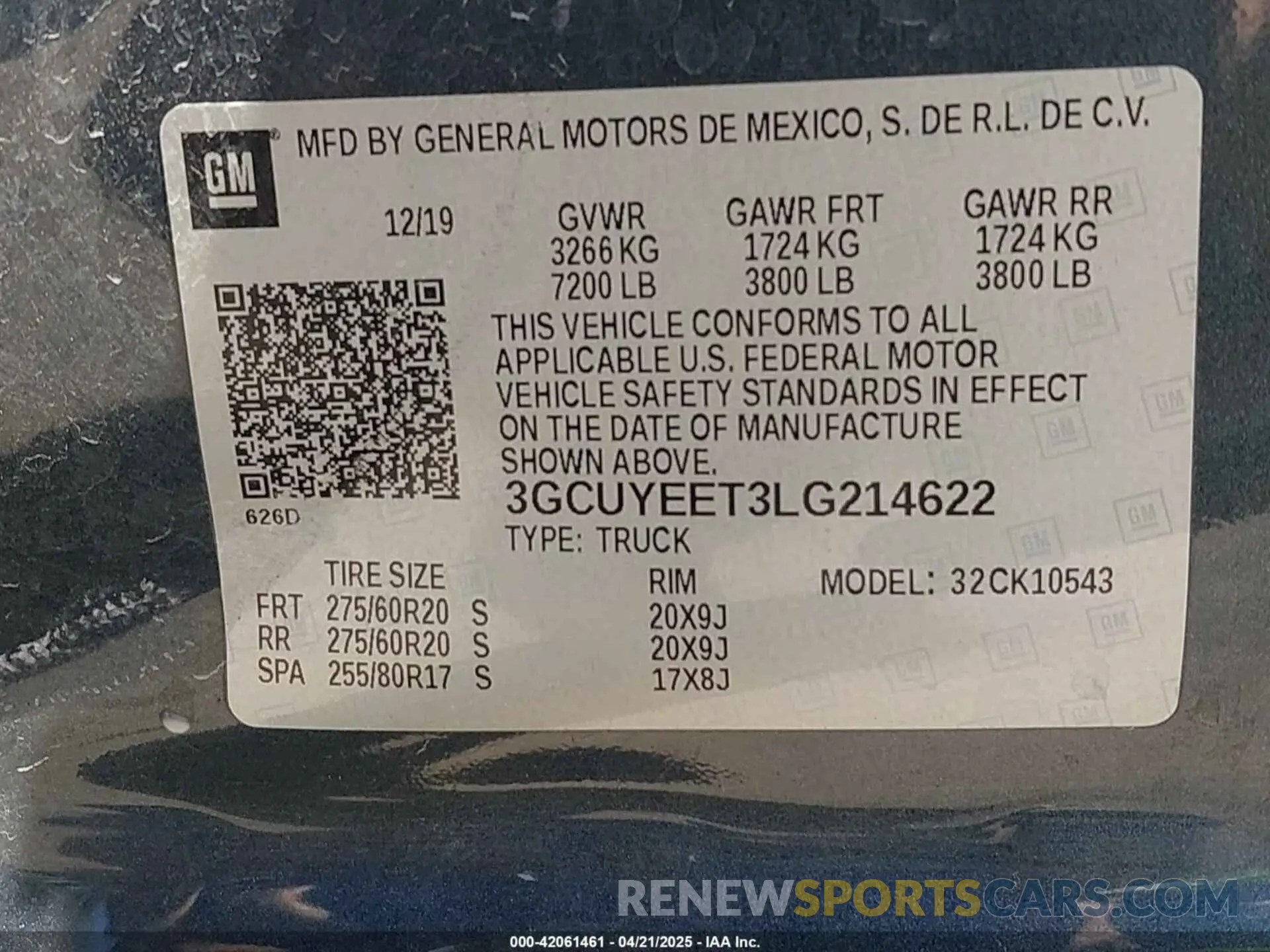 9 fotografías del automóvil dañado 3GCUYEET3LG214622 CHEVROLET SILVERADO 1500 2020