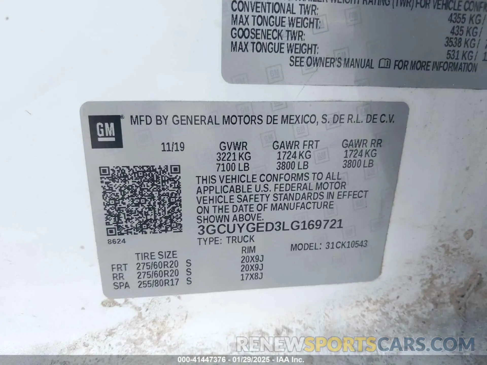 9 fotografías del automóvil dañado 3GCUYGED3LG169721 CHEVROLET SILVERADO 1500 2020