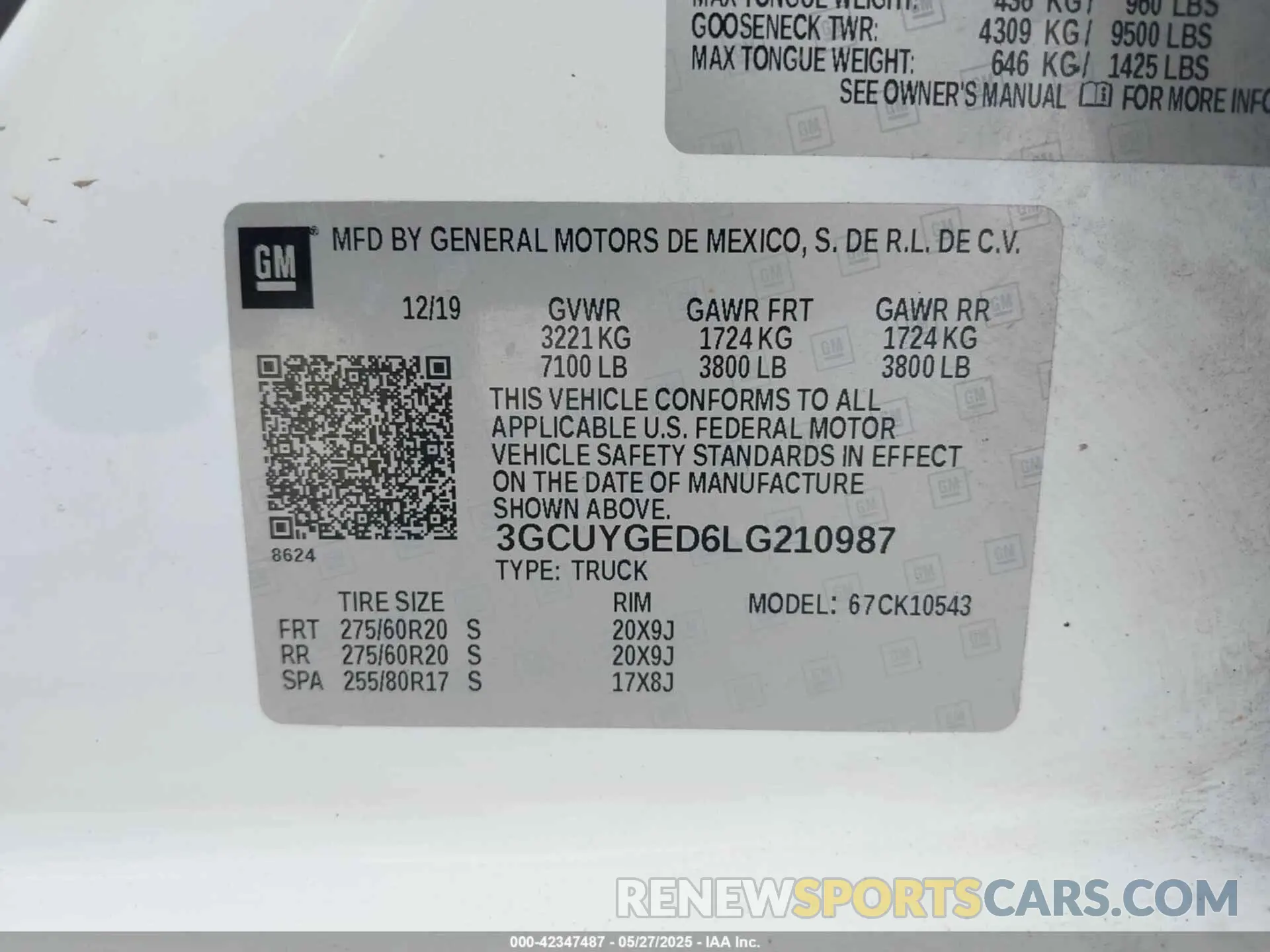 9 fotografías del automóvil dañado 3GCUYGED6LG210987 CHEVROLET SILVERADO 1500 2020