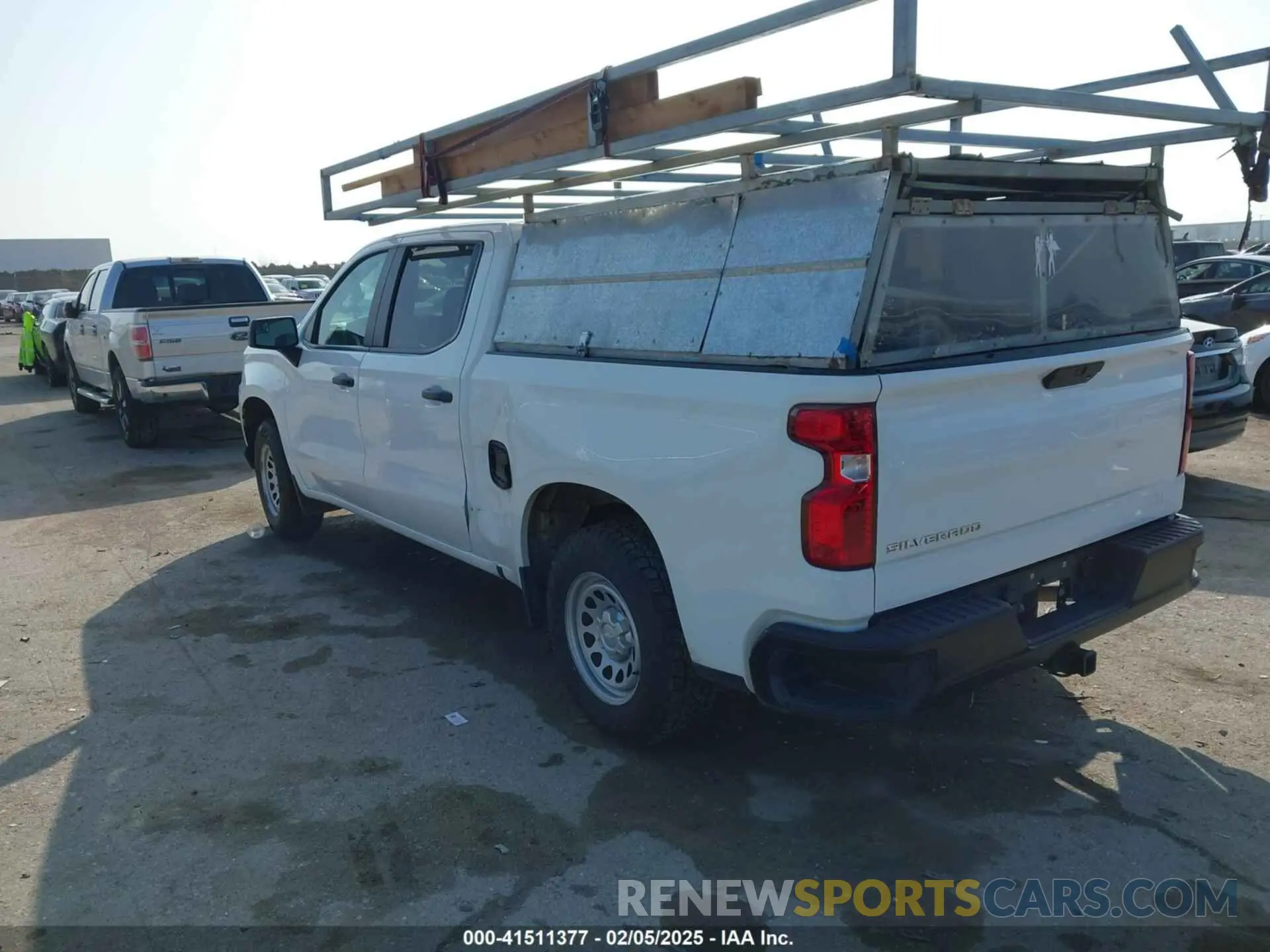 3 fotografías del automóvil dañado 1GCPWAEF3MZ246915 CHEVROLET SILVERADO 1500 2021