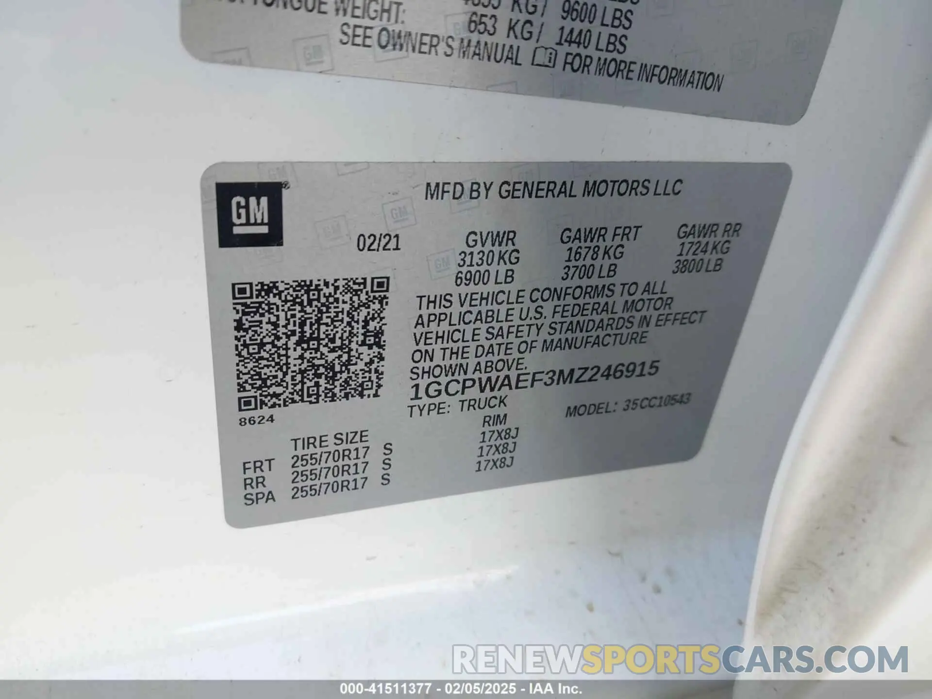 9 fotografías del automóvil dañado 1GCPWAEF3MZ246915 CHEVROLET SILVERADO 1500 2021