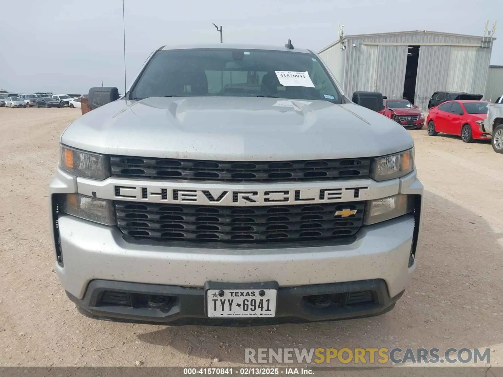 12 fotografías del automóvil dañado 1GCPWBEH2MZ133349 CHEVROLET SILVERADO 1500 2021