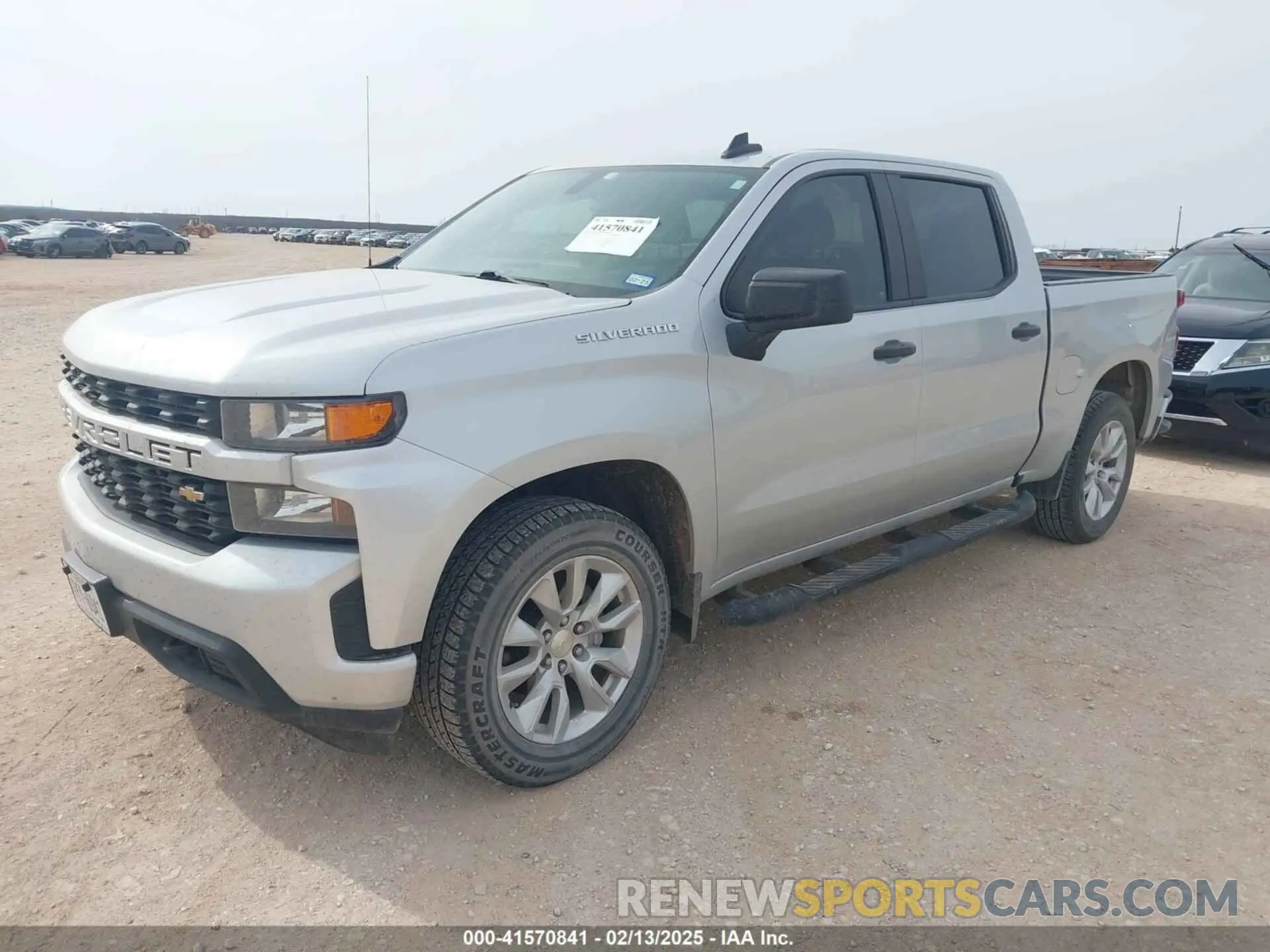 2 fotografías del automóvil dañado 1GCPWBEH2MZ133349 CHEVROLET SILVERADO 1500 2021