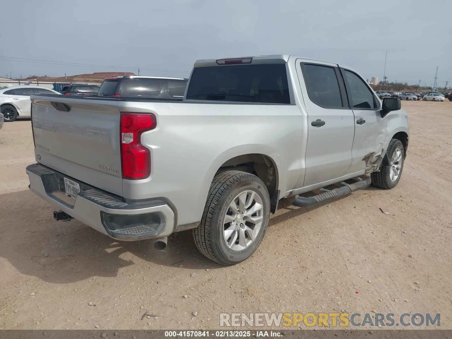 4 fotografías del automóvil dañado 1GCPWBEH2MZ133349 CHEVROLET SILVERADO 1500 2021