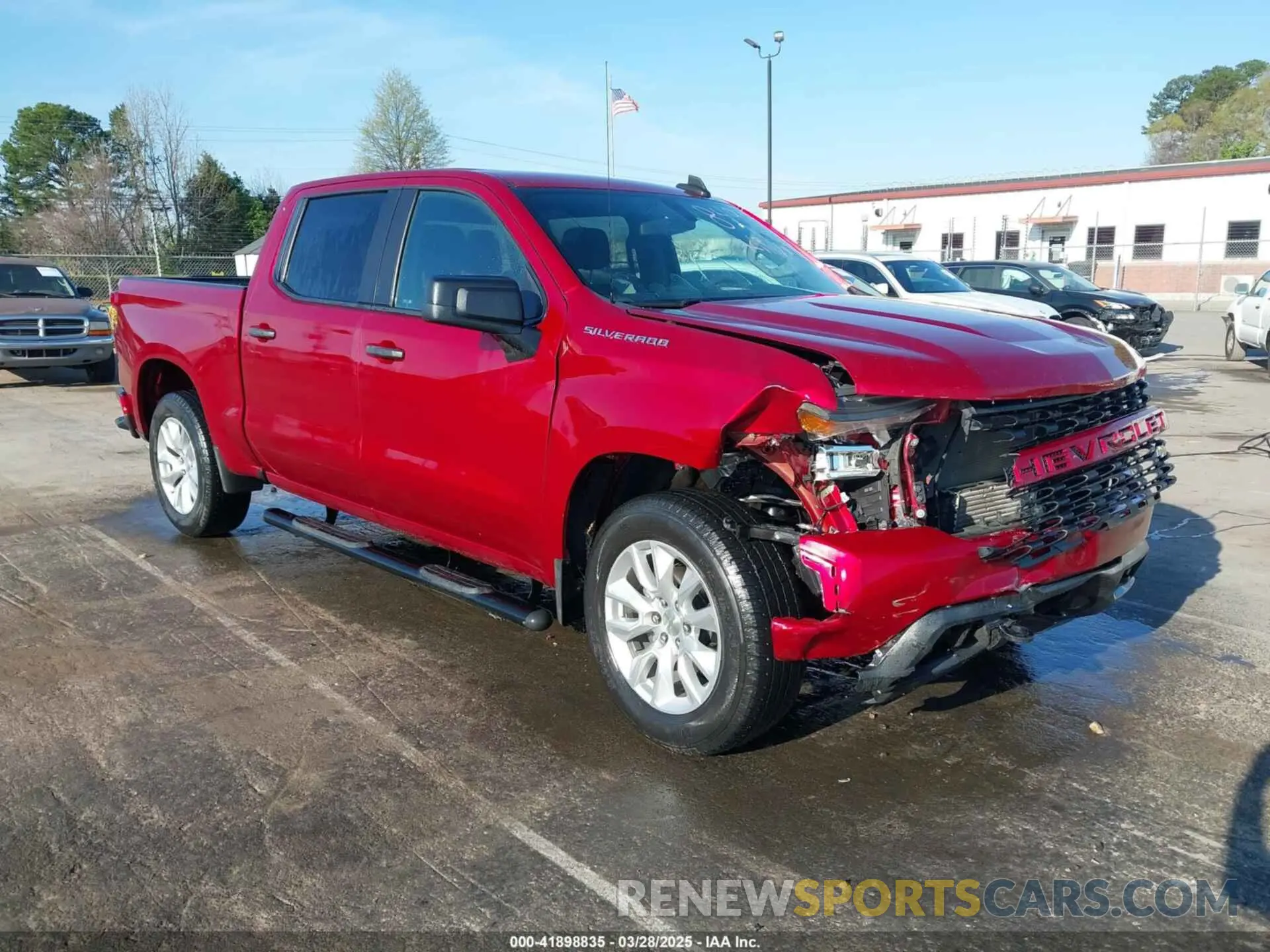 1 fotografías del automóvil dañado 1GCPWBEK3MZ228496 CHEVROLET SILVERADO 1500 2021