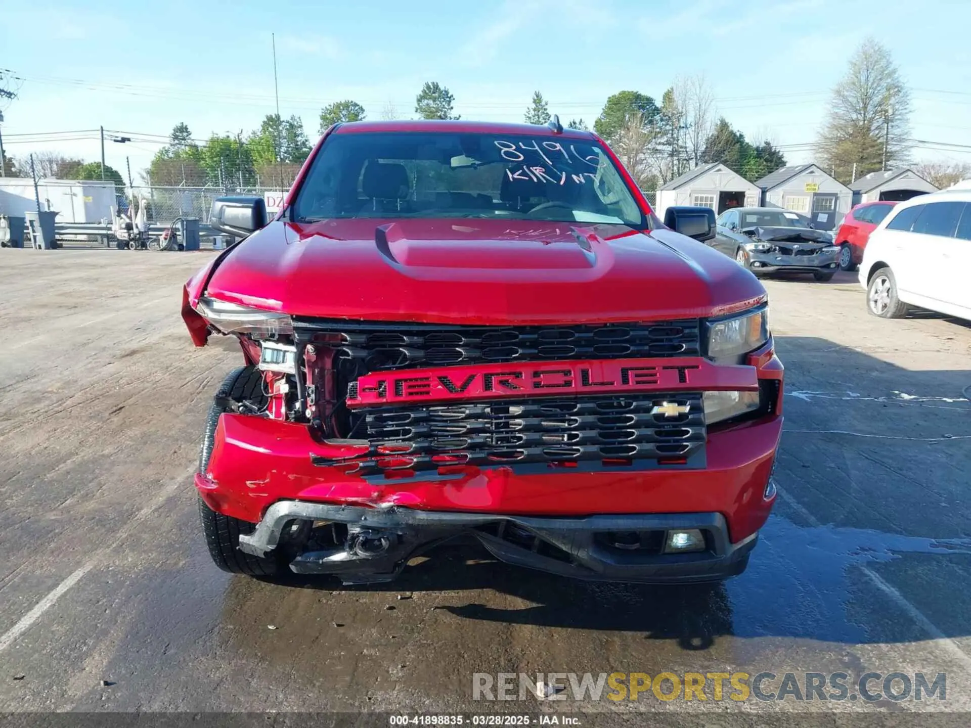 12 fotografías del automóvil dañado 1GCPWBEK3MZ228496 CHEVROLET SILVERADO 1500 2021