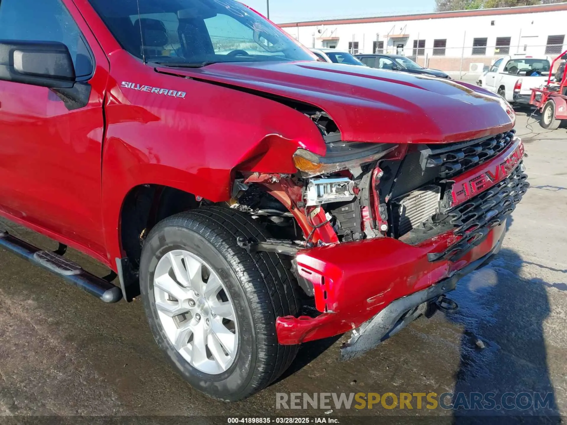 17 fotografías del automóvil dañado 1GCPWBEK3MZ228496 CHEVROLET SILVERADO 1500 2021