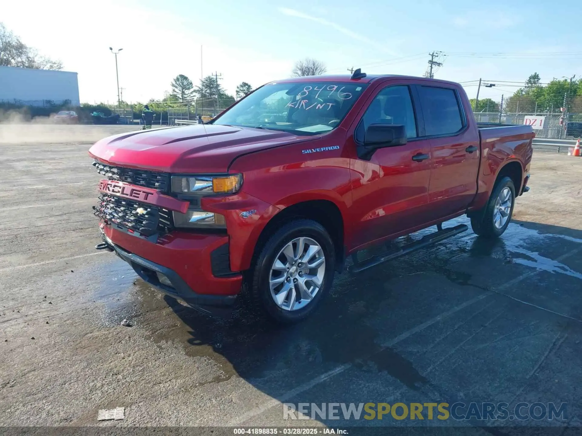 2 fotografías del automóvil dañado 1GCPWBEK3MZ228496 CHEVROLET SILVERADO 1500 2021
