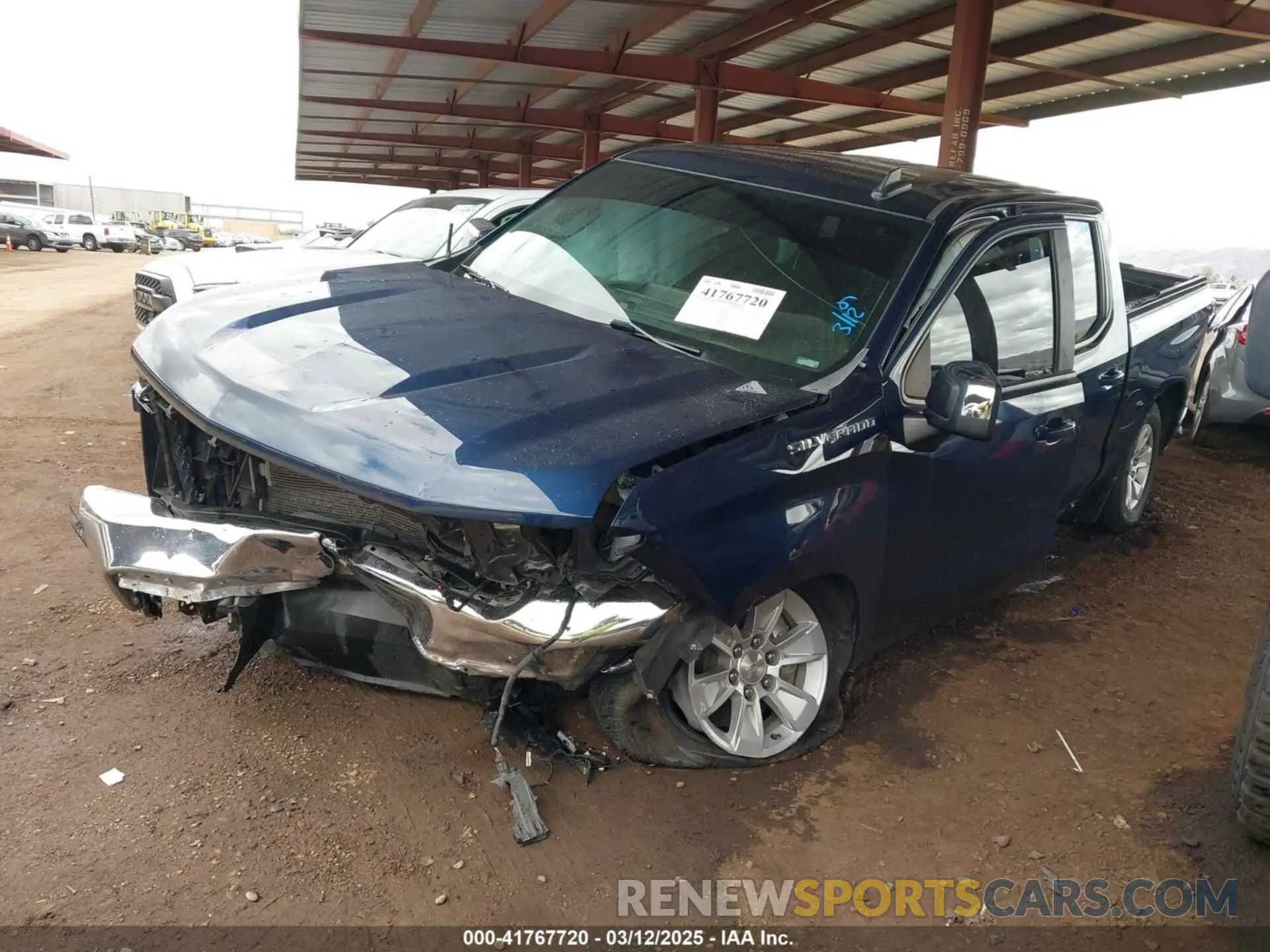 2 fotografías del automóvil dañado 1GCPWCED3MZ205727 CHEVROLET SILVERADO 1500 2021