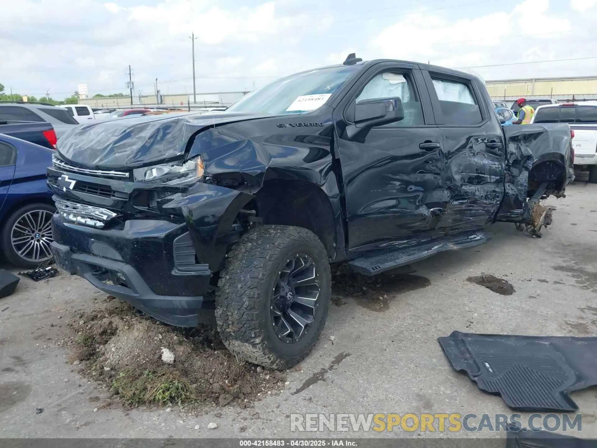 2 fotografías del automóvil dañado 1GCPWDEDXMZ392292 CHEVROLET SILVERADO 1500 2021