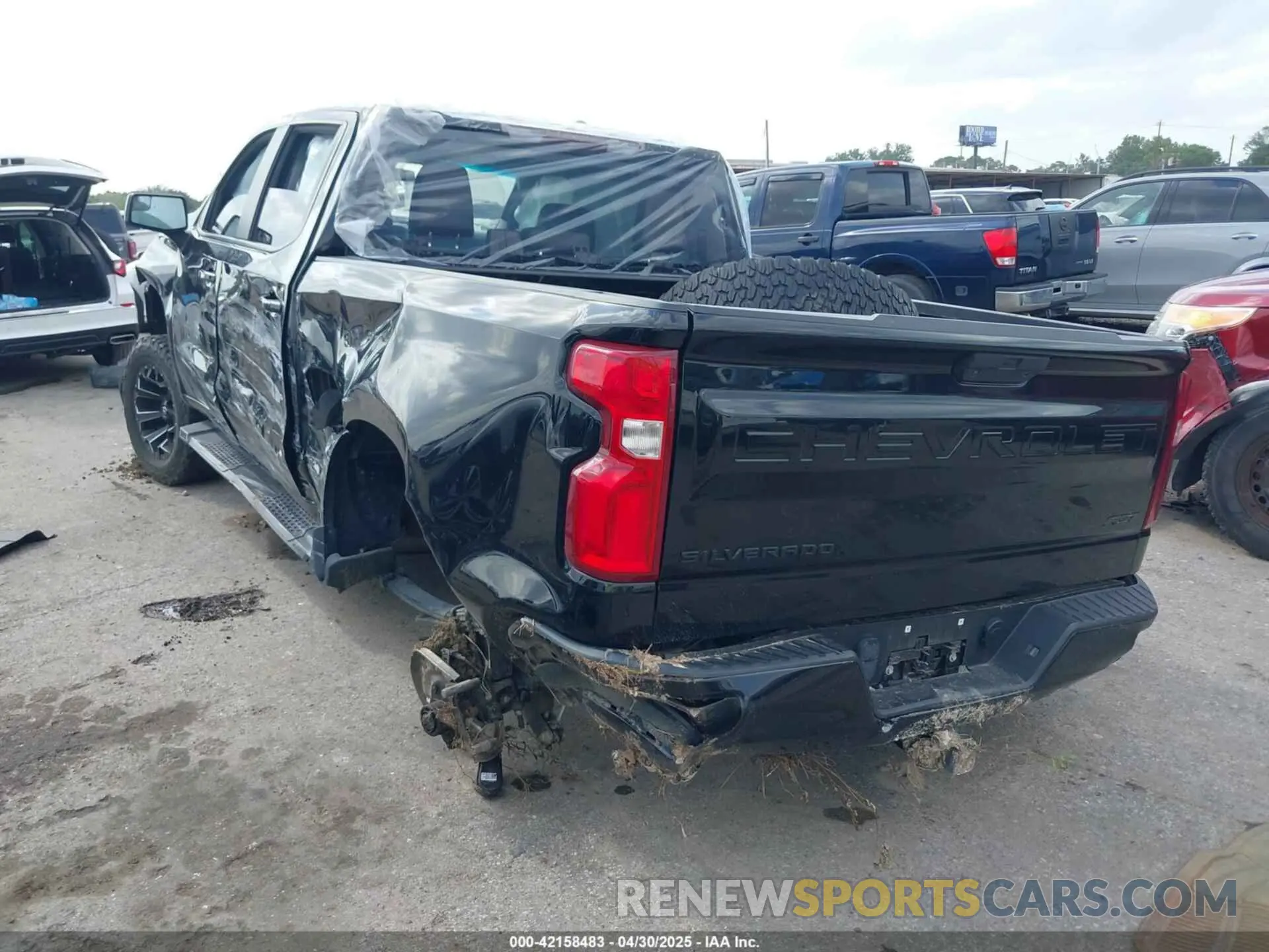 3 fotografías del automóvil dañado 1GCPWDEDXMZ392292 CHEVROLET SILVERADO 1500 2021