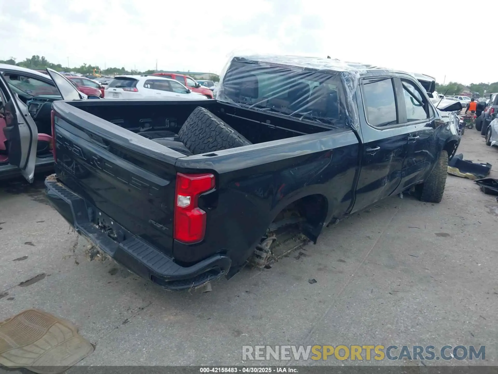 4 fotografías del automóvil dañado 1GCPWDEDXMZ392292 CHEVROLET SILVERADO 1500 2021