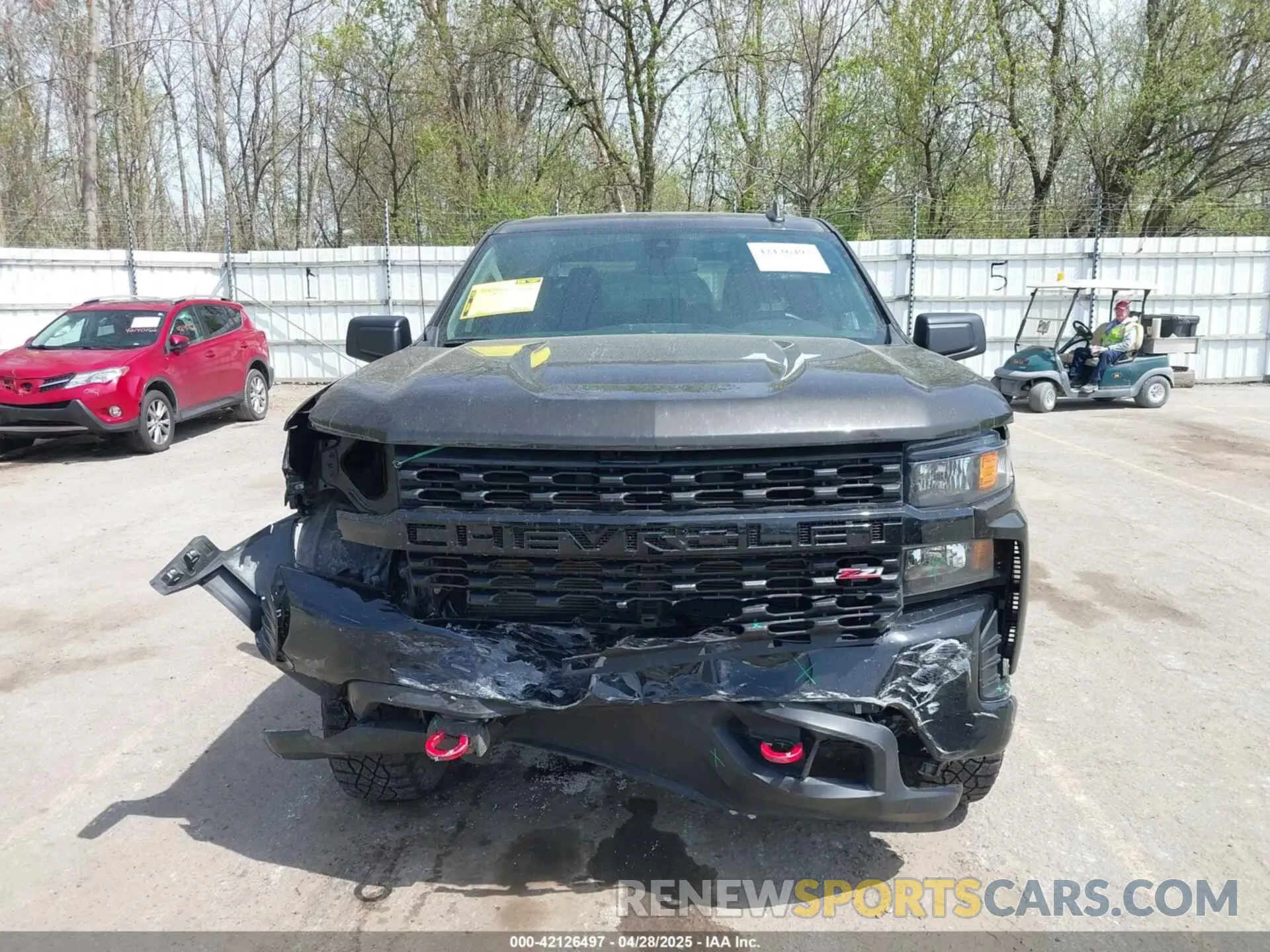 12 fotografías del automóvil dañado 1GCPYCEF1MZ271205 CHEVROLET SILVERADO 1500 2021