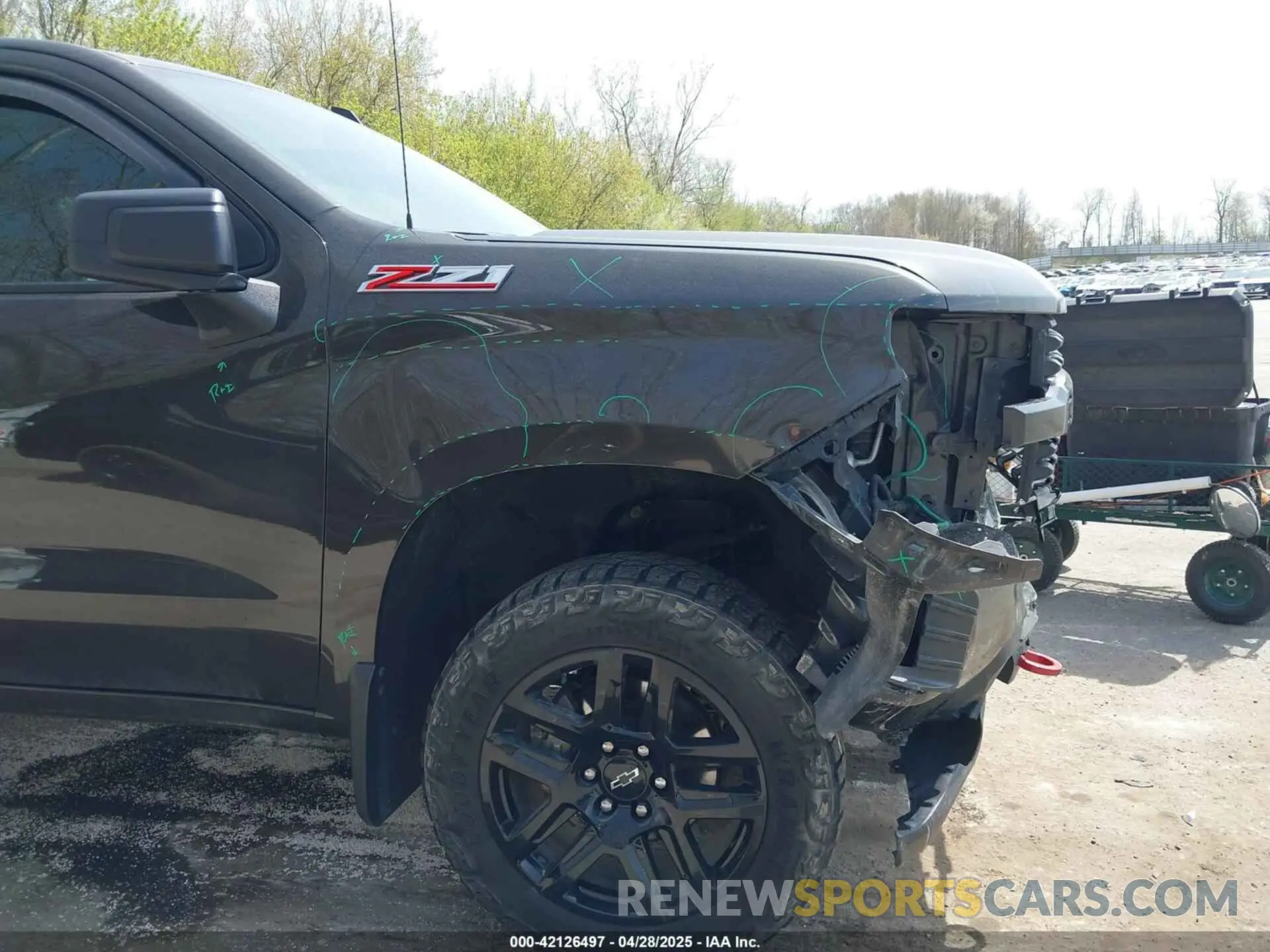 19 fotografías del automóvil dañado 1GCPYCEF1MZ271205 CHEVROLET SILVERADO 1500 2021