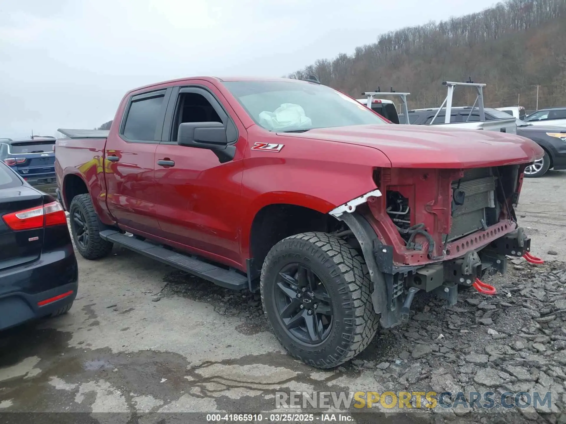 1 fotografías del automóvil dañado 1GCPYCEF3MZ375047 CHEVROLET SILVERADO 1500 2021