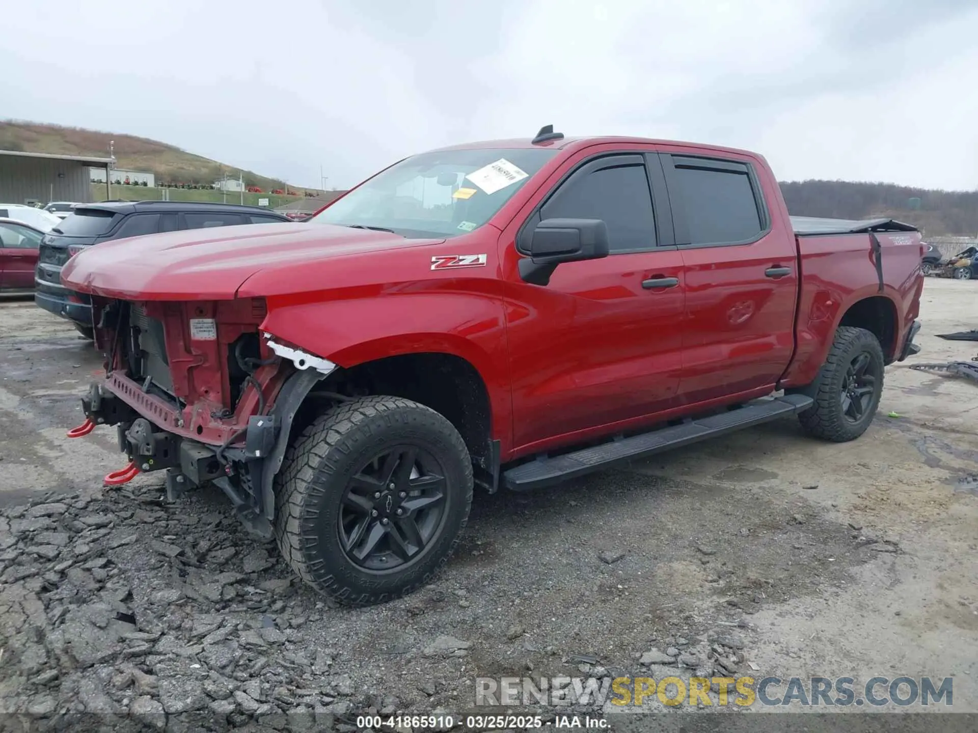 2 fotografías del automóvil dañado 1GCPYCEF3MZ375047 CHEVROLET SILVERADO 1500 2021