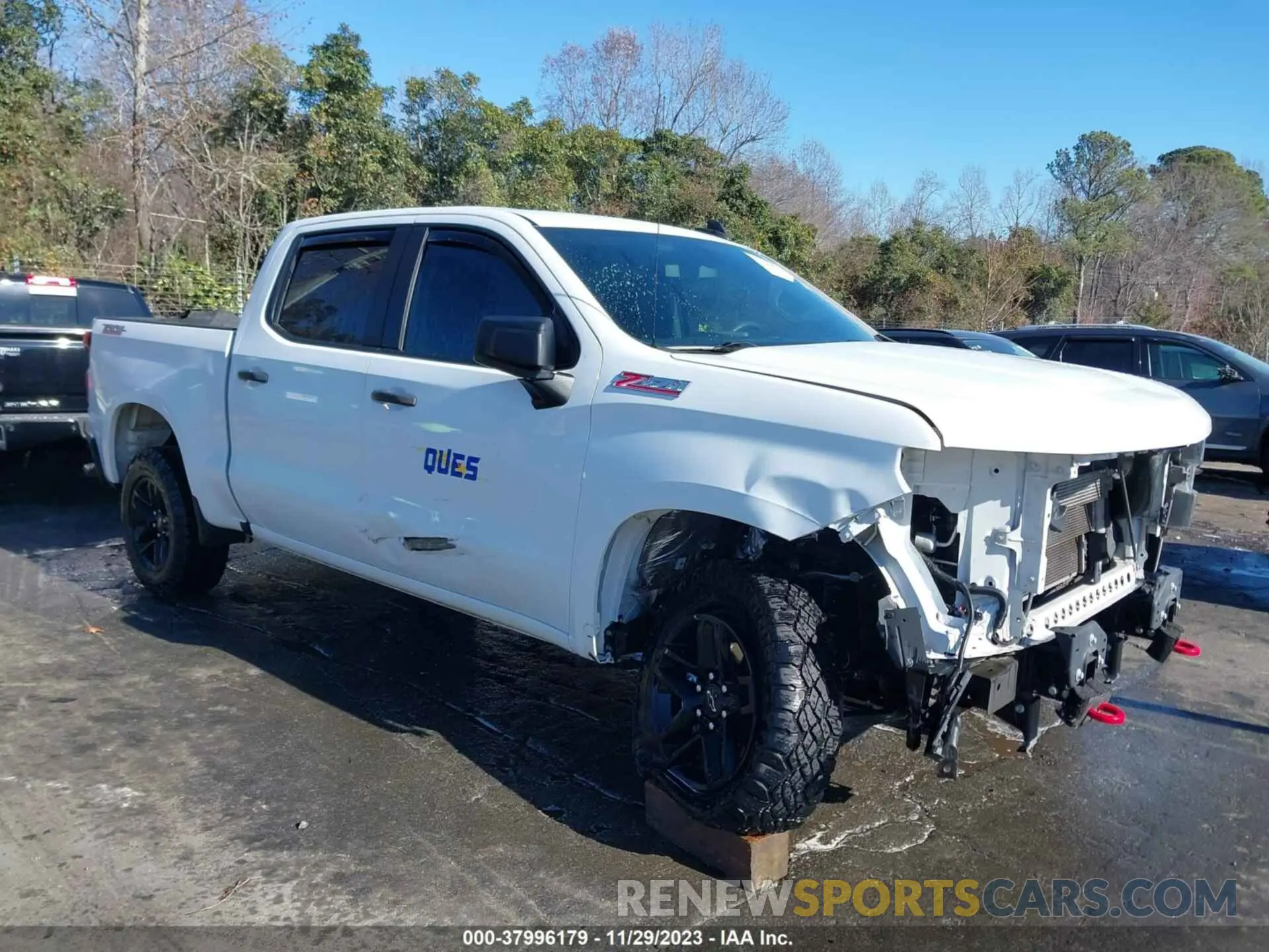 1 fotografías del automóvil dañado 1GCPYCEF5MZ233265 CHEVROLET SILVERADO 1500 2021