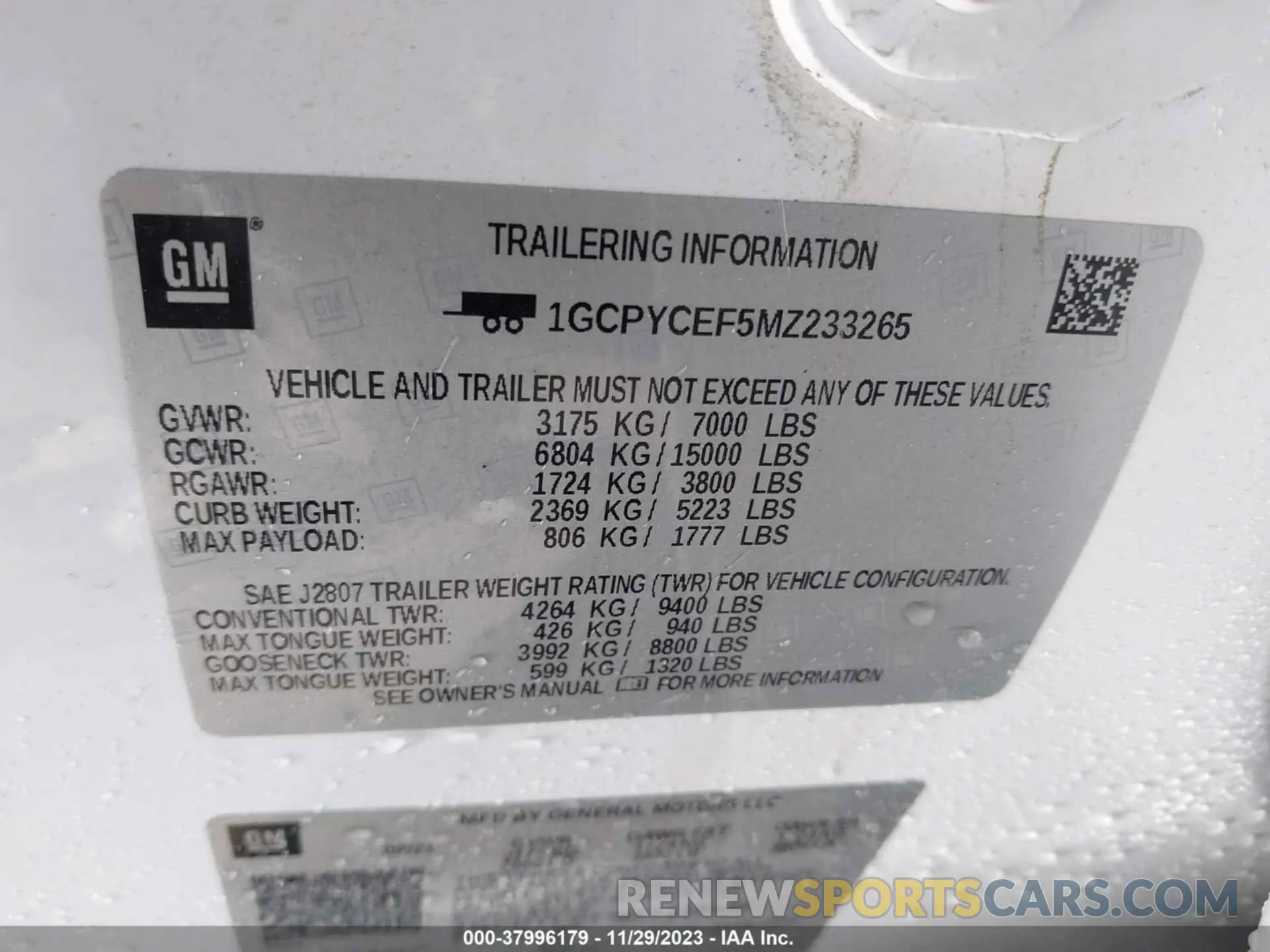 9 fotografías del automóvil dañado 1GCPYCEF5MZ233265 CHEVROLET SILVERADO 1500 2021