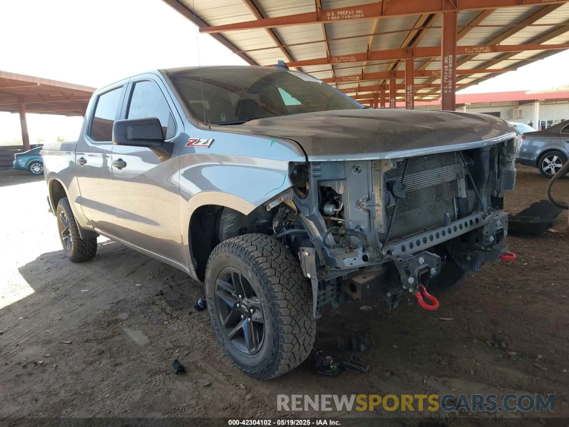 1 fotografías del automóvil dañado 1GCPYCEF5MZ260045 CHEVROLET SILVERADO 1500 2021
