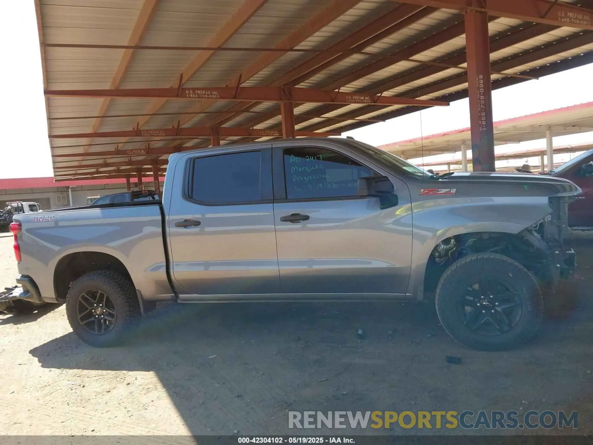 14 fotografías del automóvil dañado 1GCPYCEF5MZ260045 CHEVROLET SILVERADO 1500 2021