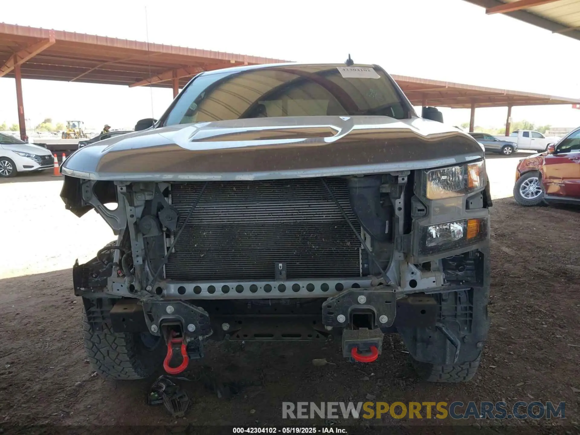 6 fotografías del automóvil dañado 1GCPYCEF5MZ260045 CHEVROLET SILVERADO 1500 2021