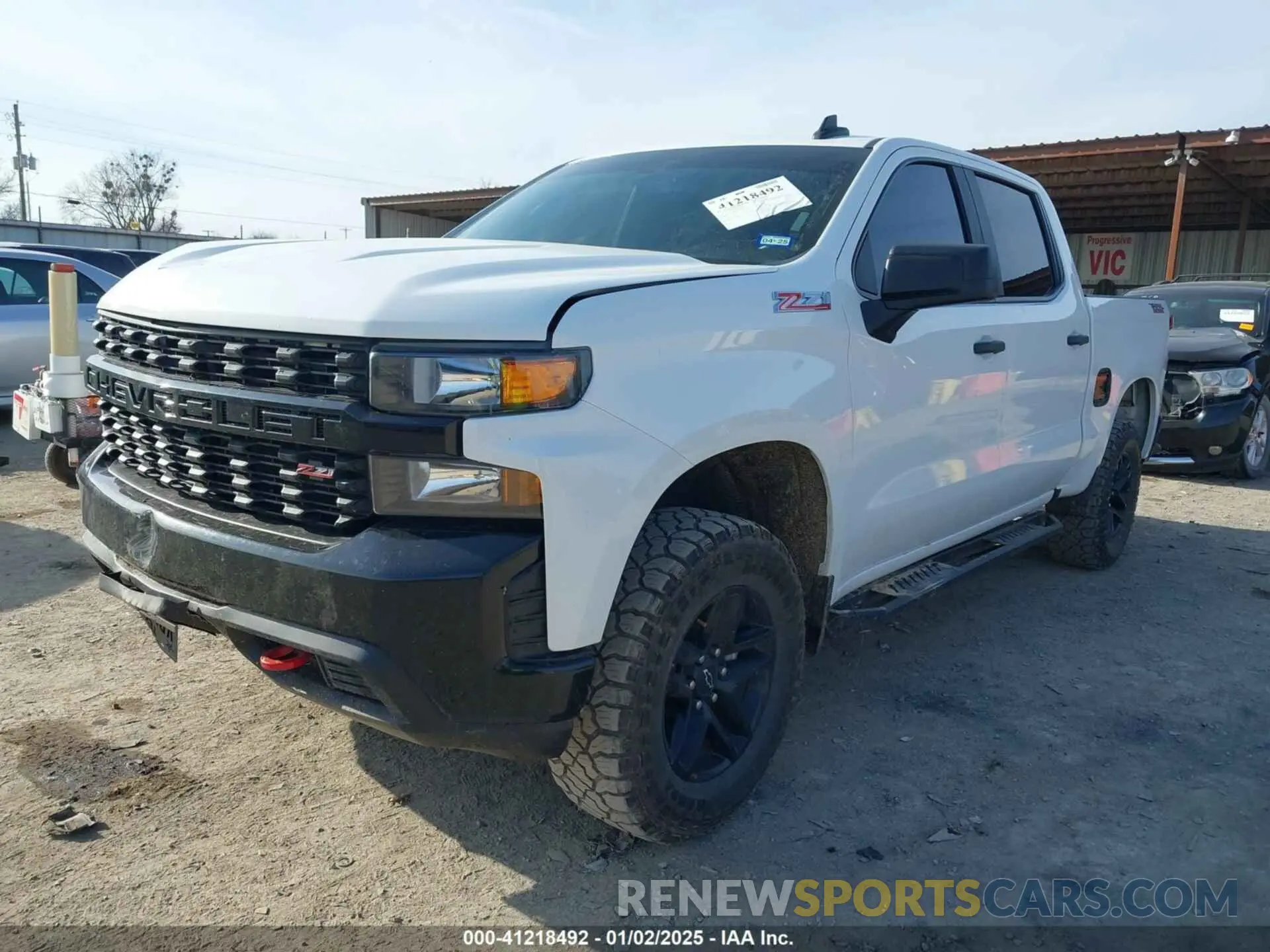 2 fotografías del automóvil dañado 1GCPYCEF6MZ240242 CHEVROLET SILVERADO 1500 2021
