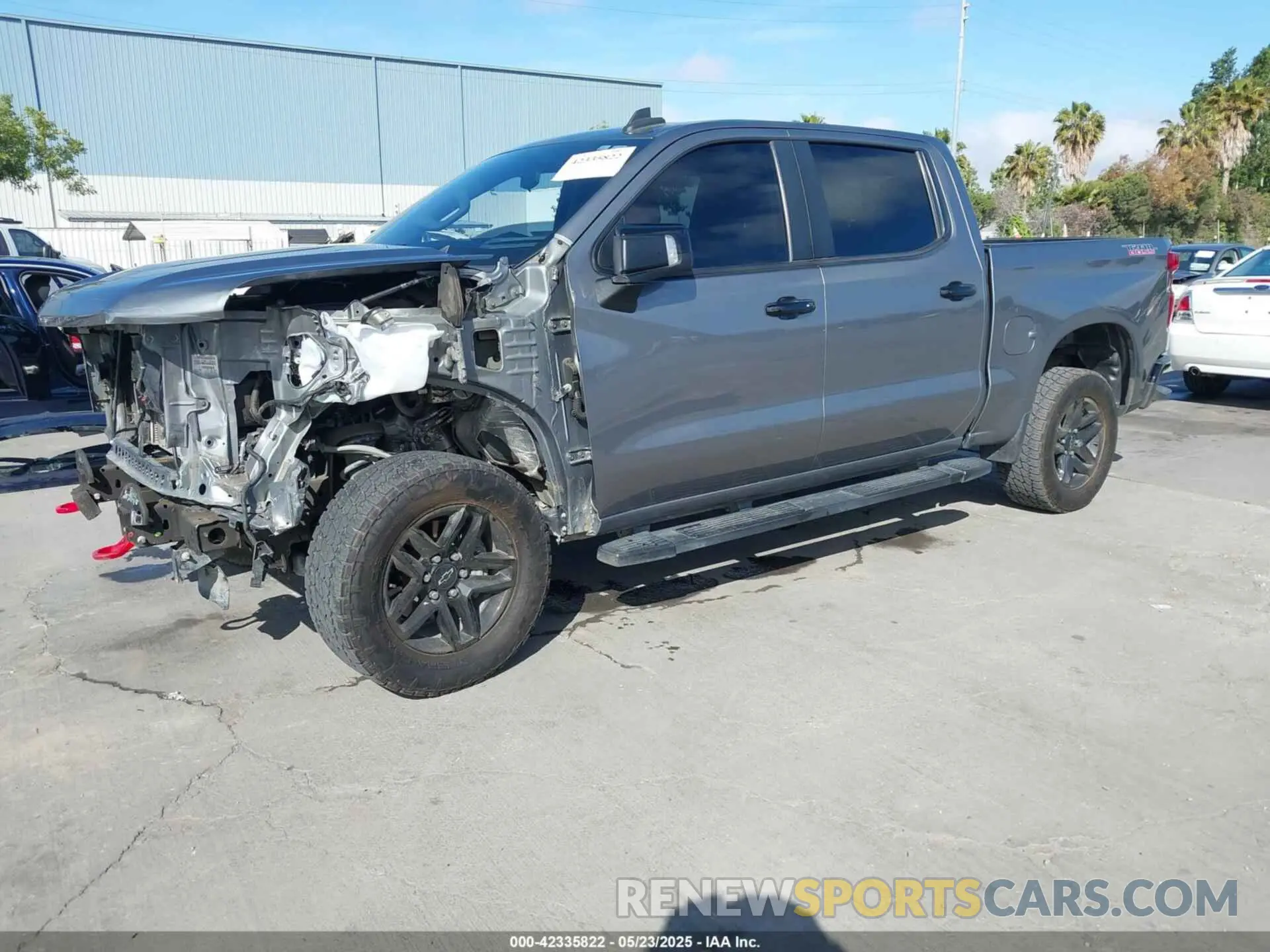 2 fotografías del automóvil dañado 1GCPYFED5MZ120402 CHEVROLET SILVERADO 1500 2021