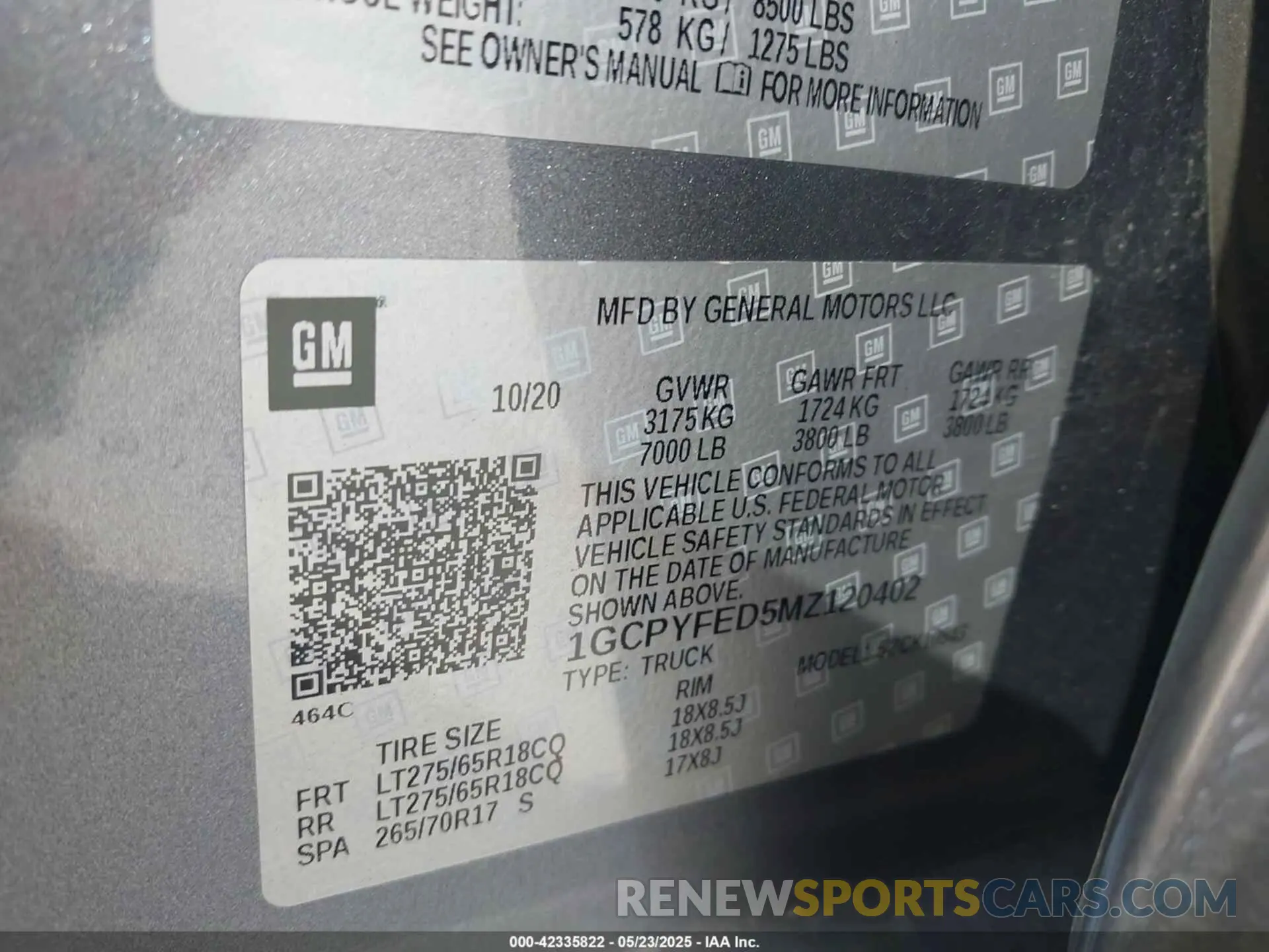 9 fotografías del automóvil dañado 1GCPYFED5MZ120402 CHEVROLET SILVERADO 1500 2021