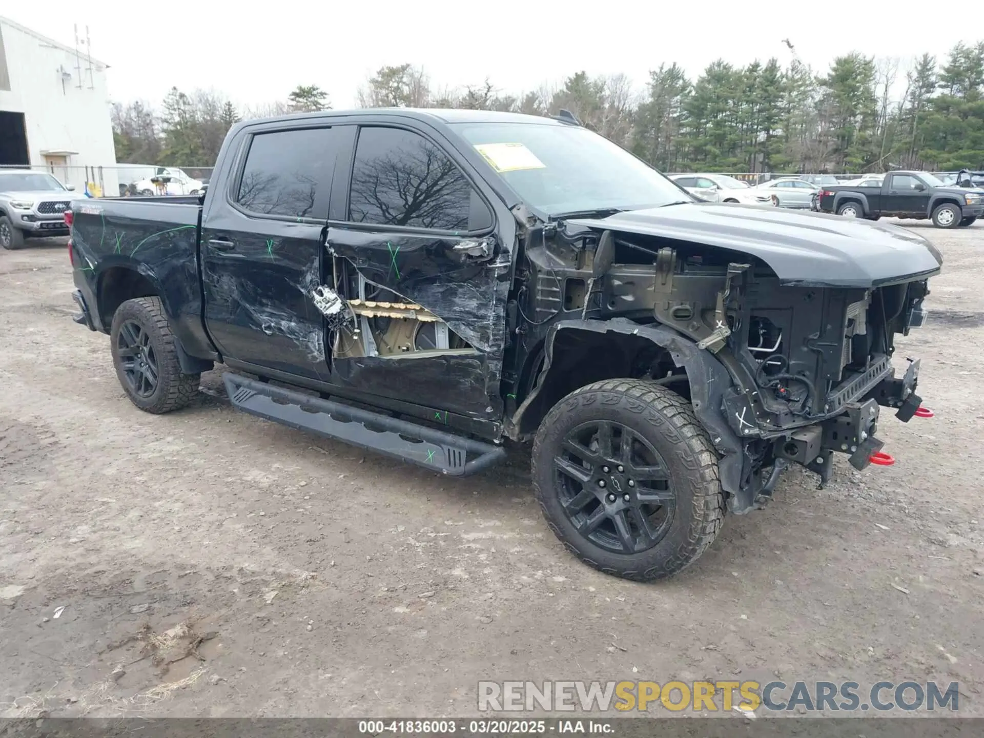 1 fotografías del automóvil dañado 1GCPYFED8MZ374511 CHEVROLET SILVERADO 1500 2021