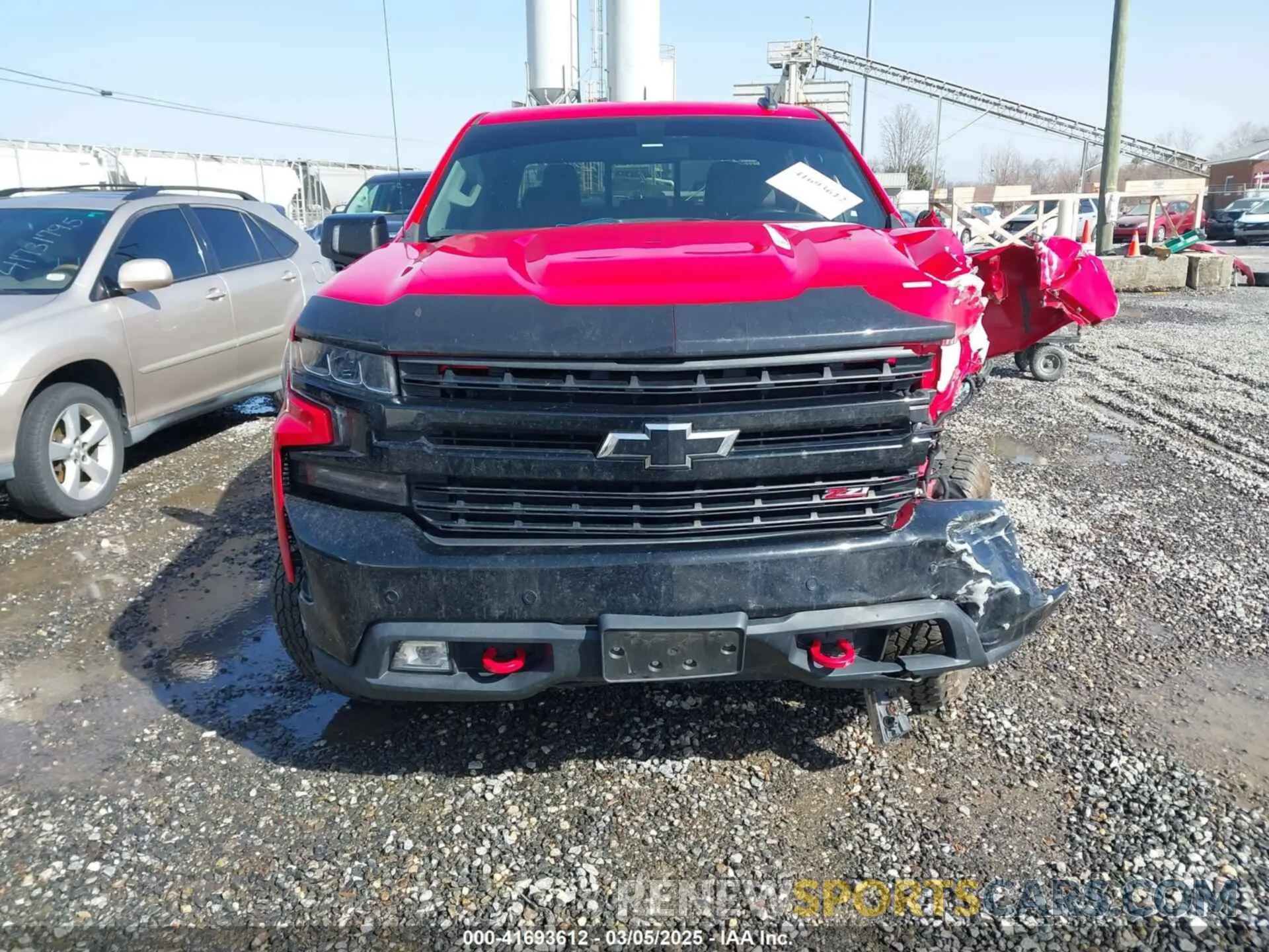 12 fotografías del automóvil dañado 1GCPYFEDXMZ160460 CHEVROLET SILVERADO 1500 2021