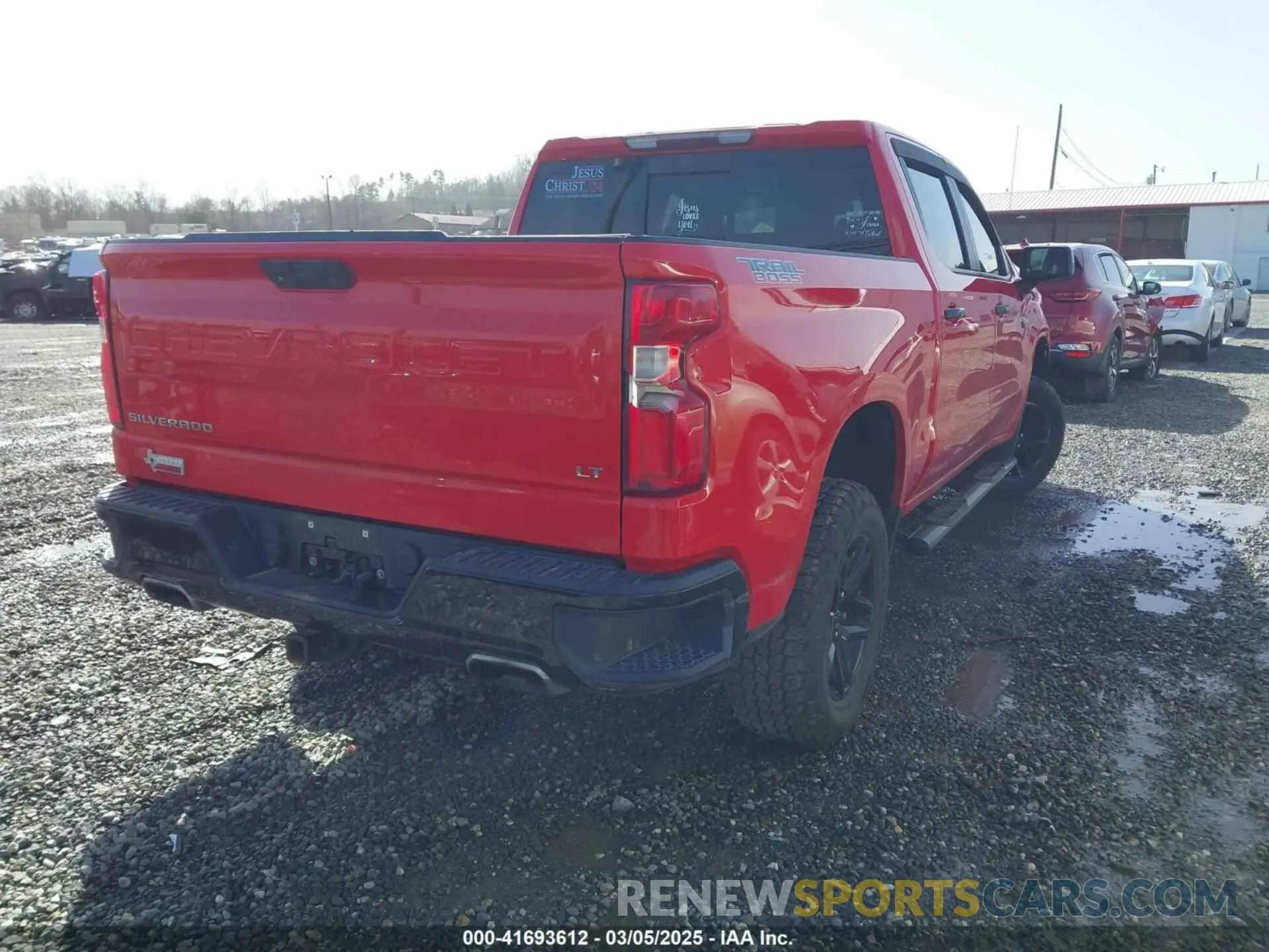 4 fotografías del automóvil dañado 1GCPYFEDXMZ160460 CHEVROLET SILVERADO 1500 2021