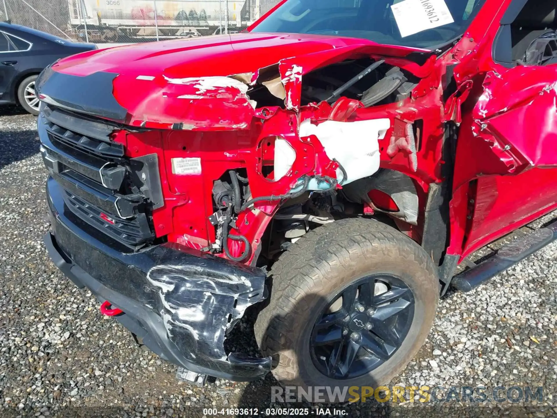 6 fotografías del automóvil dañado 1GCPYFEDXMZ160460 CHEVROLET SILVERADO 1500 2021