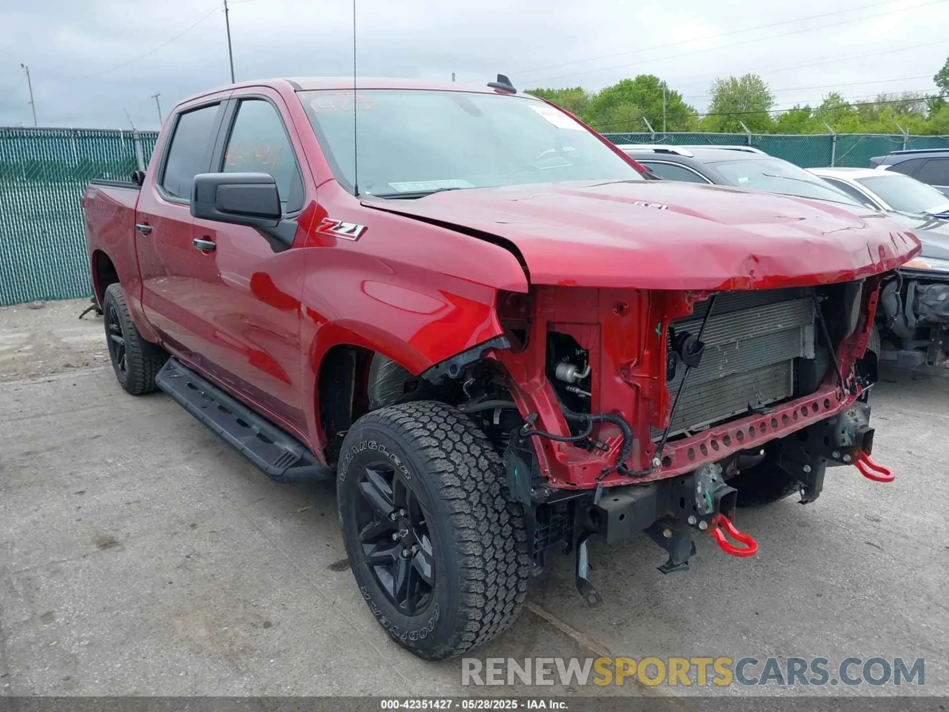 1 fotografías del automóvil dañado 1GCPYFEL7MZ168474 CHEVROLET SILVERADO 1500 2021
