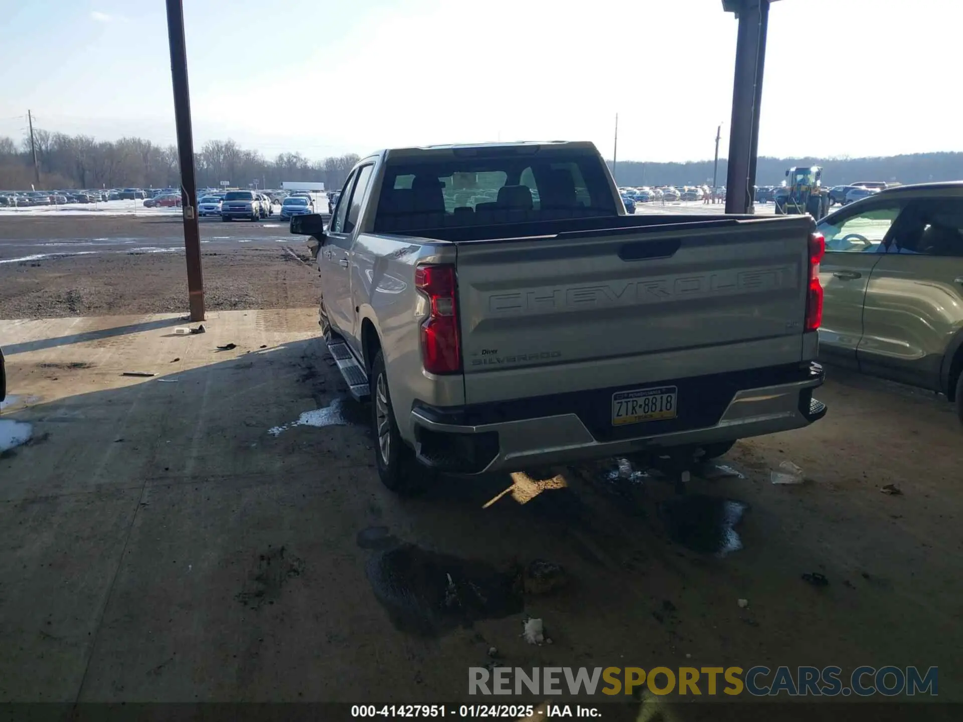 3 fotografías del automóvil dañado 1GCPYJEK2MZ453268 CHEVROLET SILVERADO 1500 2021