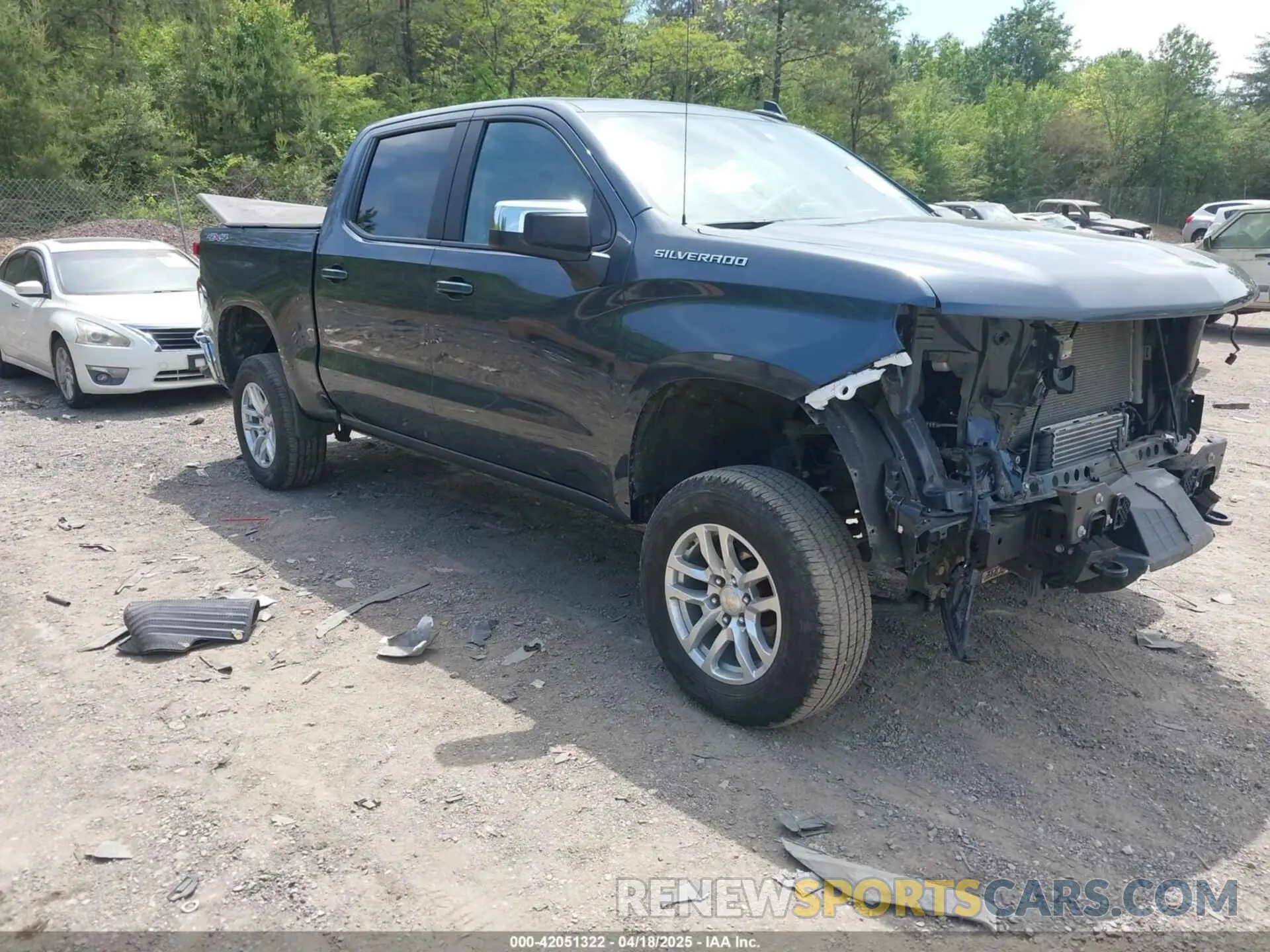1 fotografías del automóvil dañado 1GCPYJEK4MZ434009 CHEVROLET SILVERADO 1500 2021