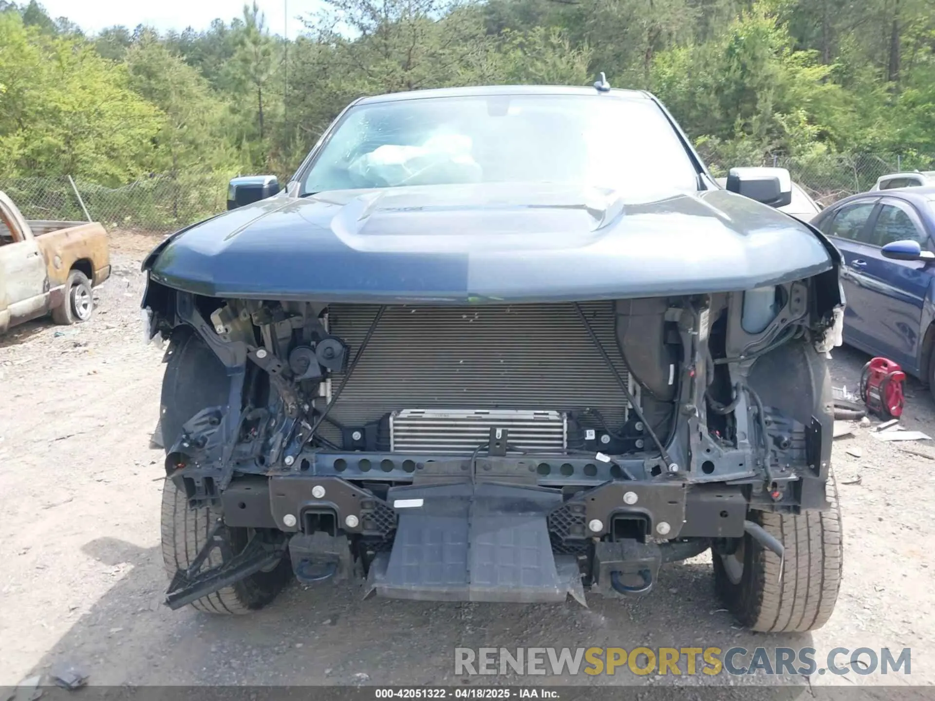 6 fotografías del automóvil dañado 1GCPYJEK4MZ434009 CHEVROLET SILVERADO 1500 2021