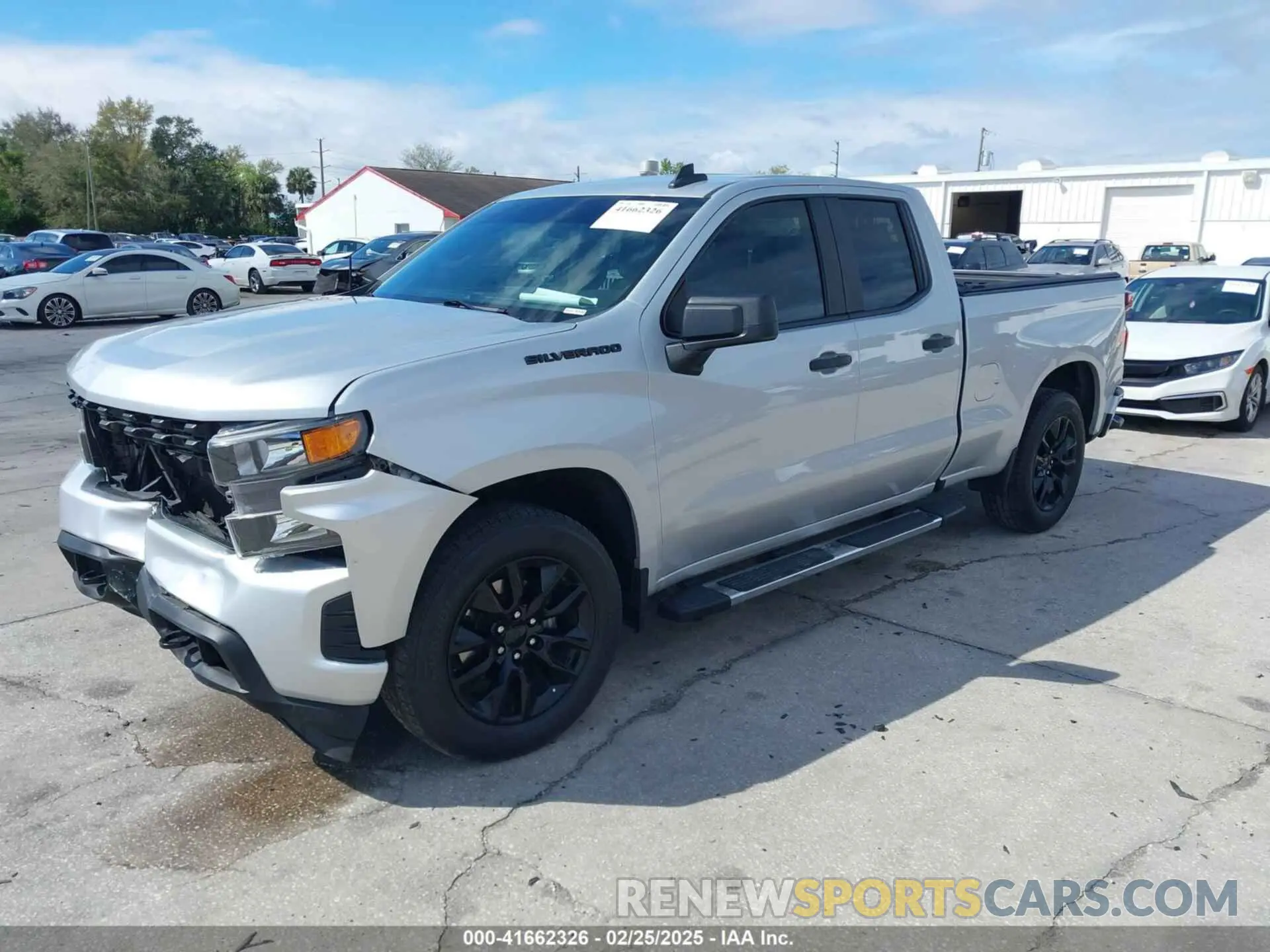 2 fotografías del automóvil dañado 1GCRWBEHXMZ155513 CHEVROLET SILVERADO 1500 2021
