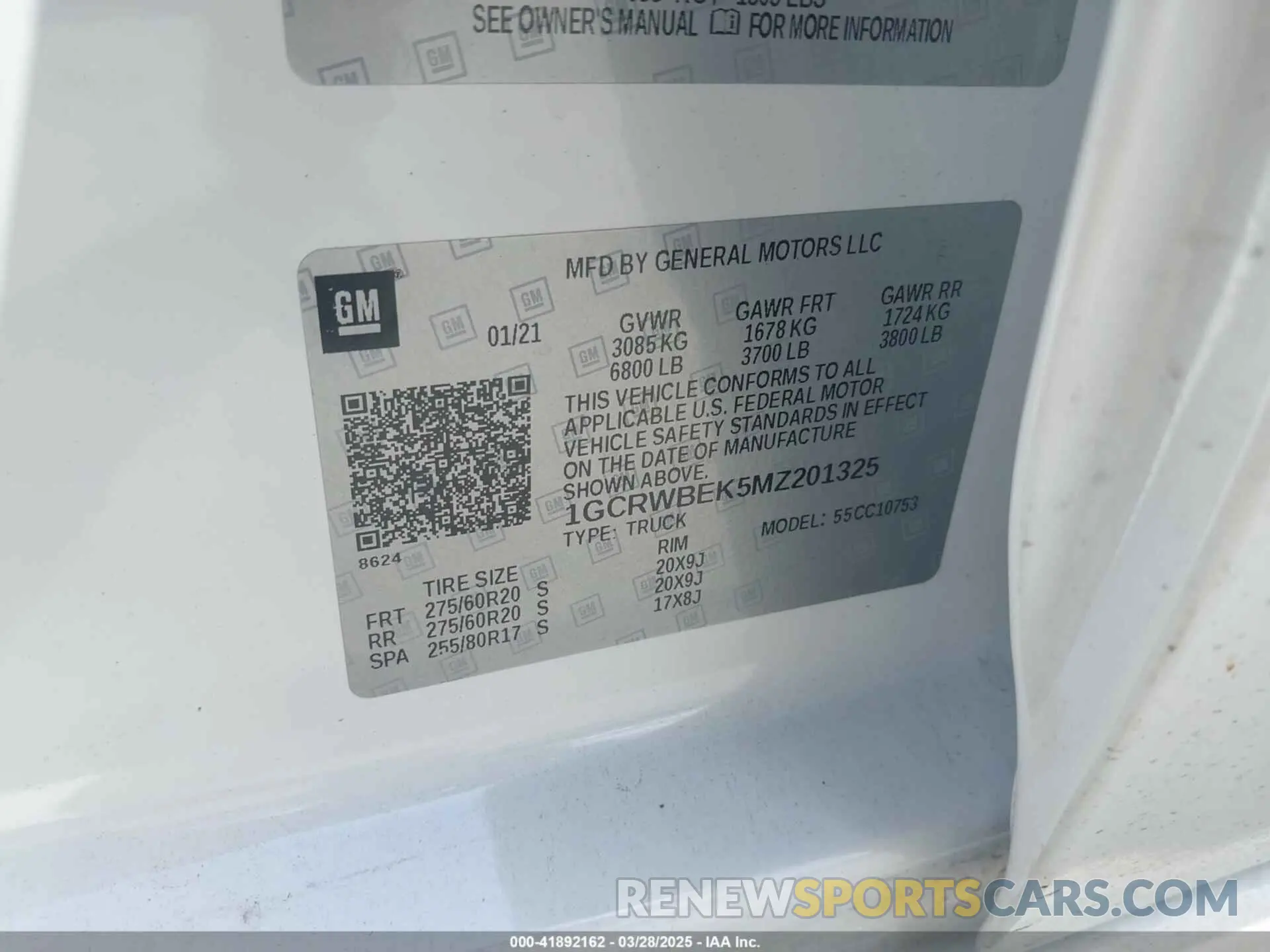 9 fotografías del automóvil dañado 1GCRWBEK5MZ201325 CHEVROLET SILVERADO 1500 2021