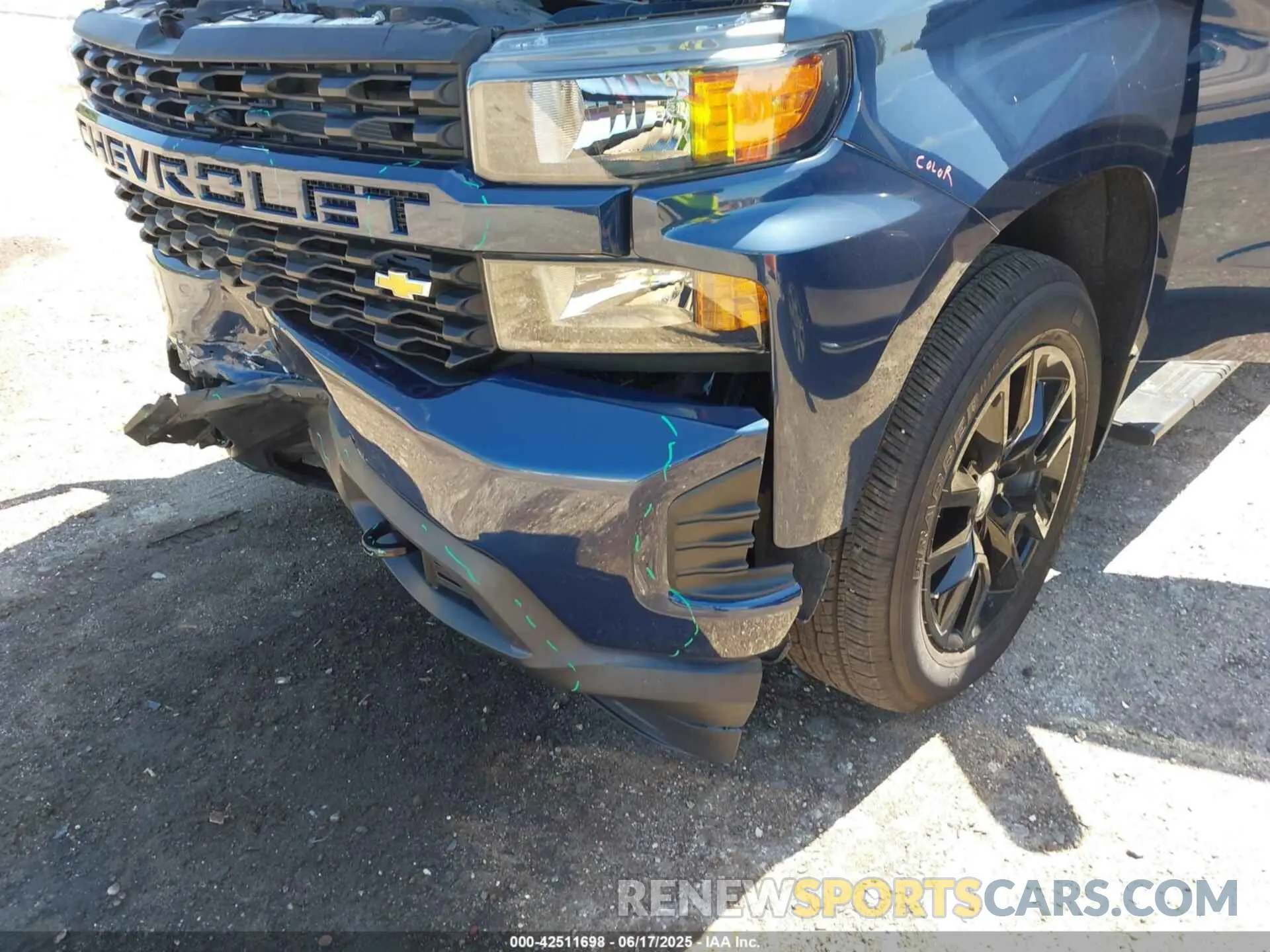 6 fotografías del automóvil dañado 1GCRWBEK5MZ318208 CHEVROLET SILVERADO 1500 2021