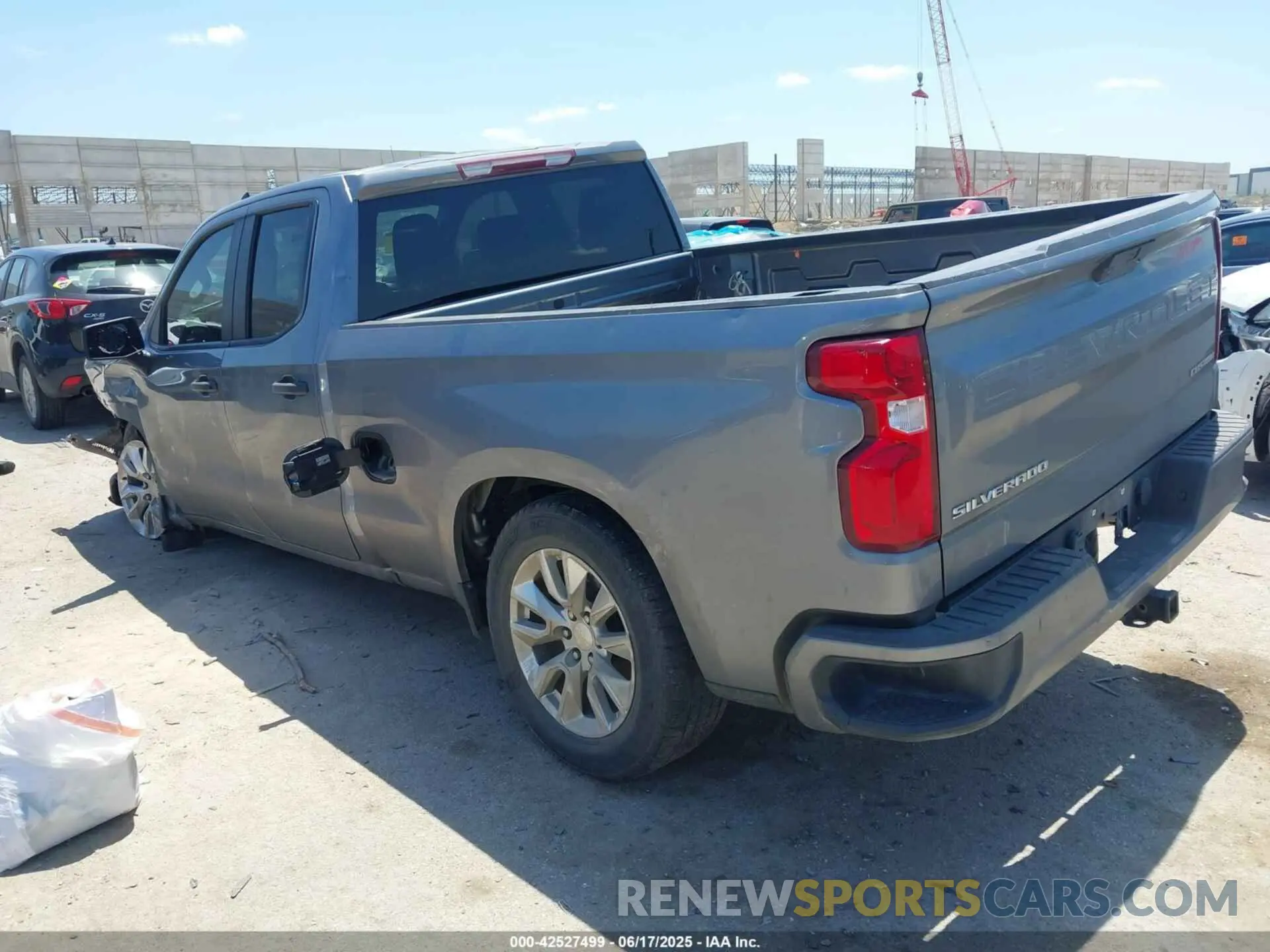 3 fotografías del automóvil dañado 1GCRWBEKXMZ305390 CHEVROLET SILVERADO 1500 2021