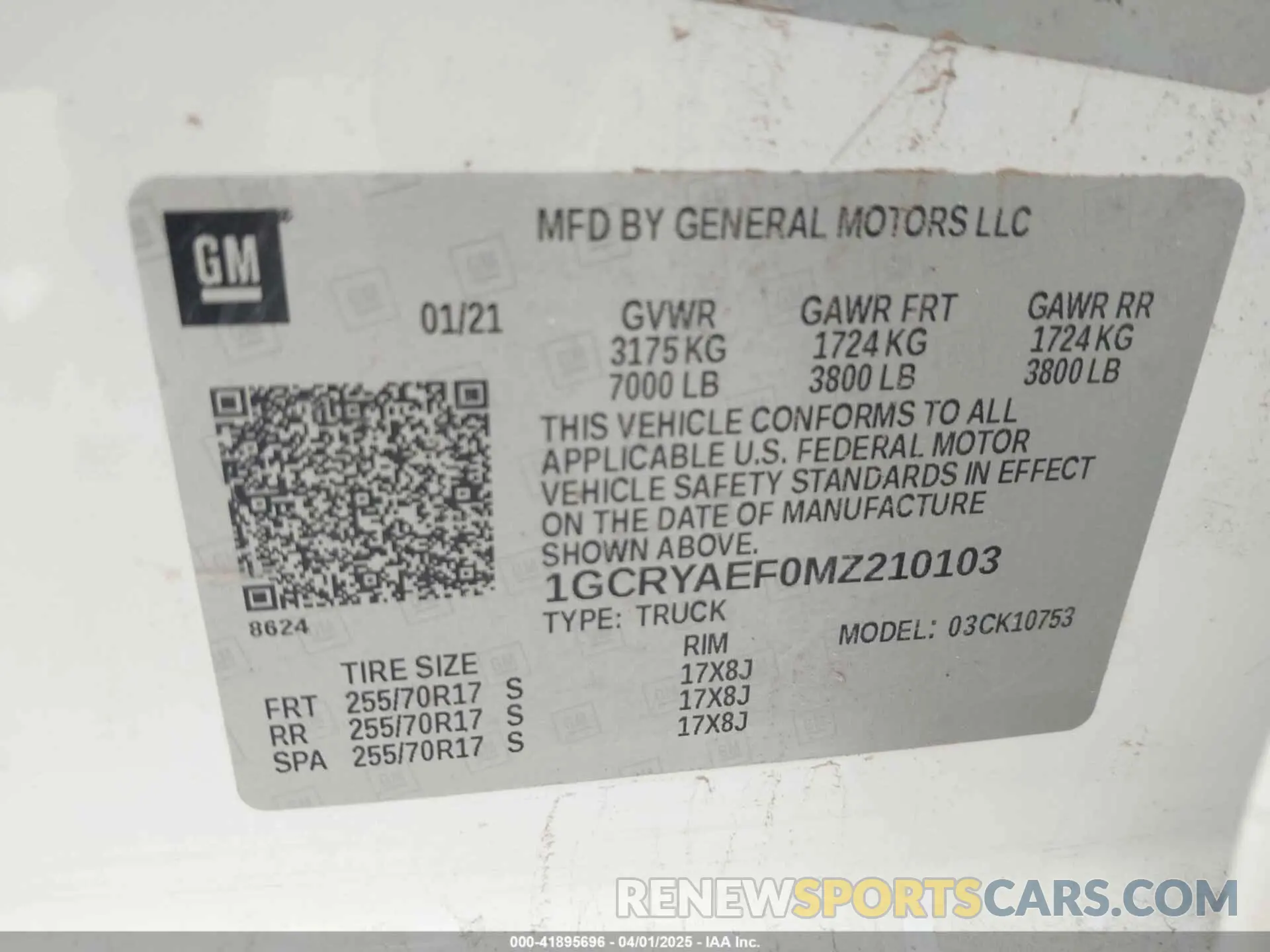 9 fotografías del automóvil dañado 1GCRYAEF0MZ210103 CHEVROLET SILVERADO 1500 2021