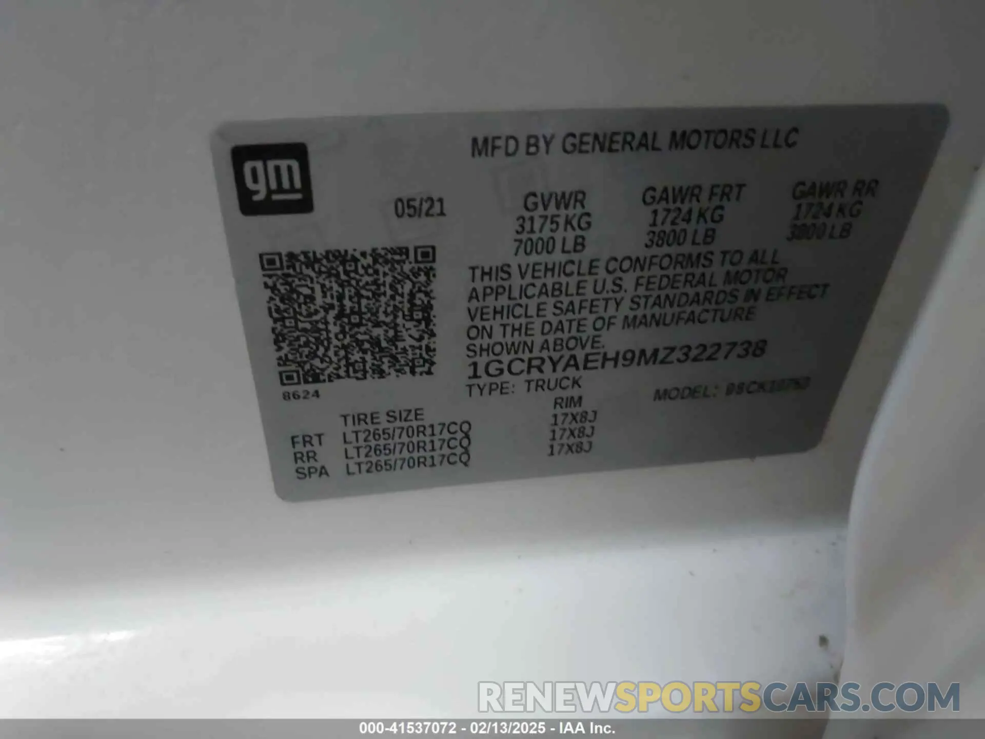 9 fotografías del automóvil dañado 1GCRYAEH9MZ322738 CHEVROLET SILVERADO 1500 2021