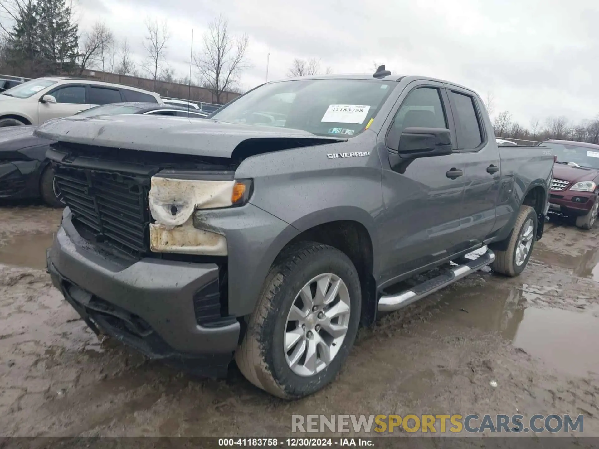 2 fotografías del automóvil dañado 1GCRYBEK2MZ156547 CHEVROLET SILVERADO 1500 2021