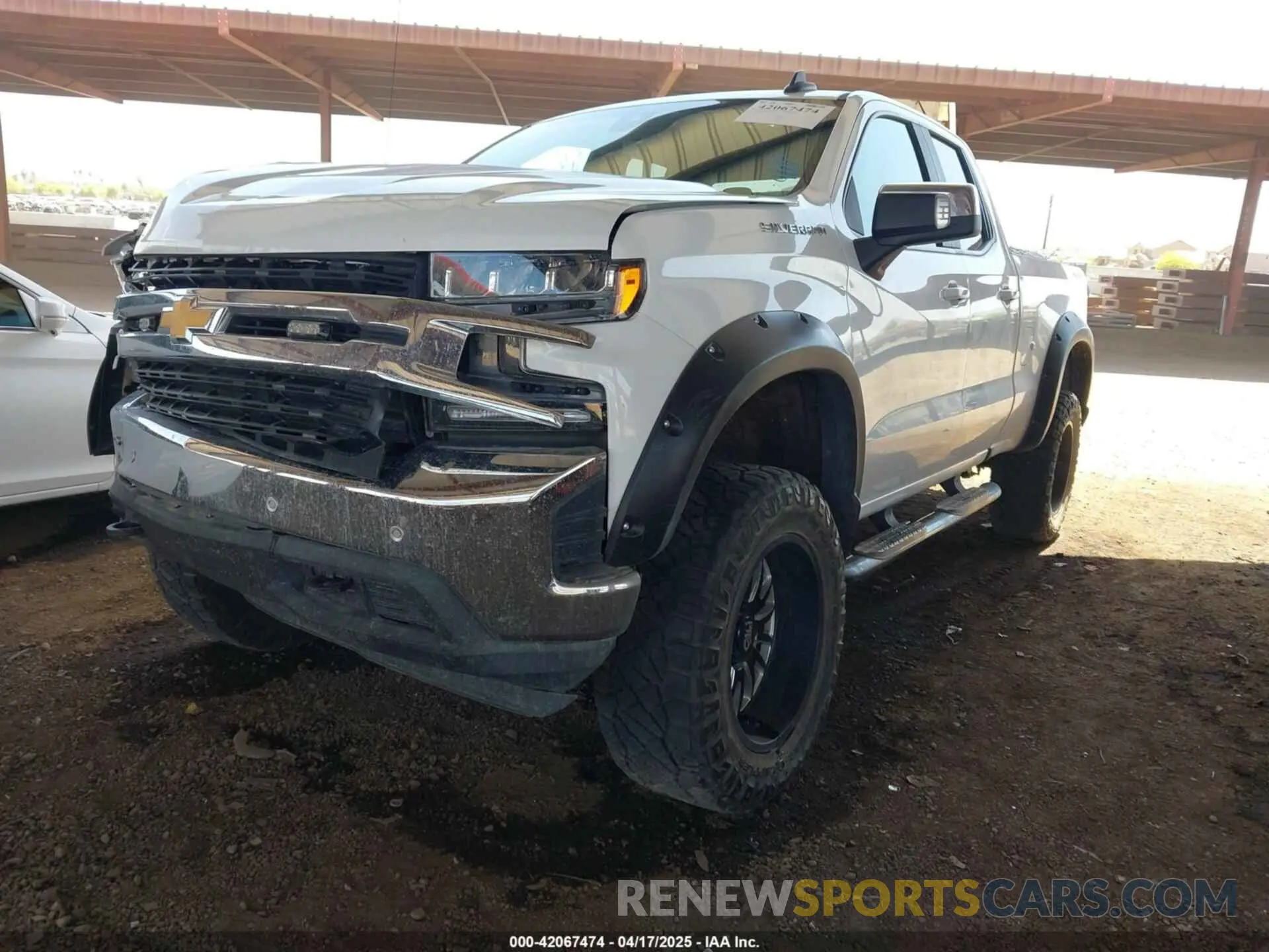 2 fotografías del automóvil dañado 1GCRYDED6MZ280351 CHEVROLET SILVERADO 1500 2021