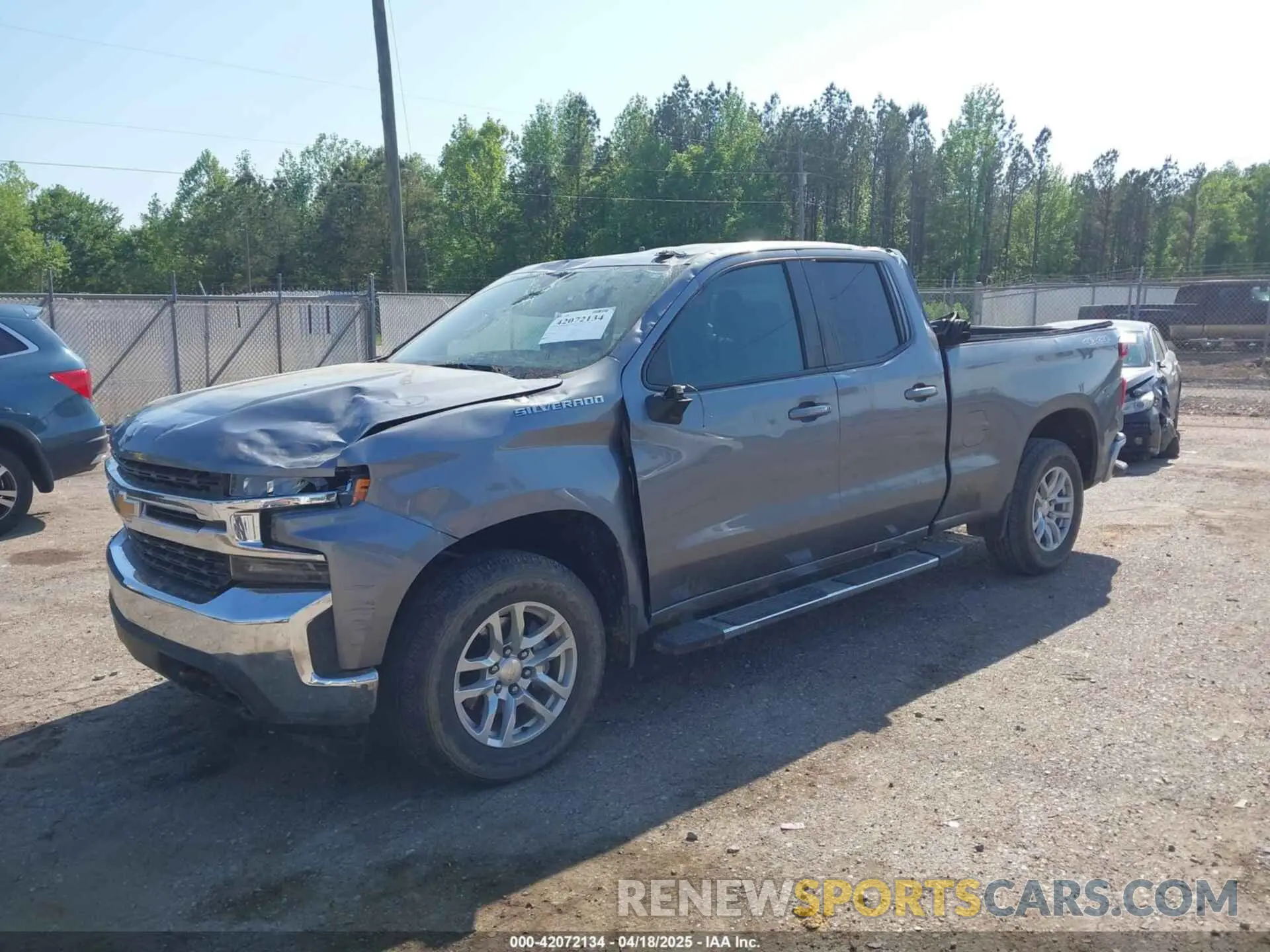 2 fotografías del automóvil dañado 1GCRYJEK1MZ376305 CHEVROLET SILVERADO 1500 2021